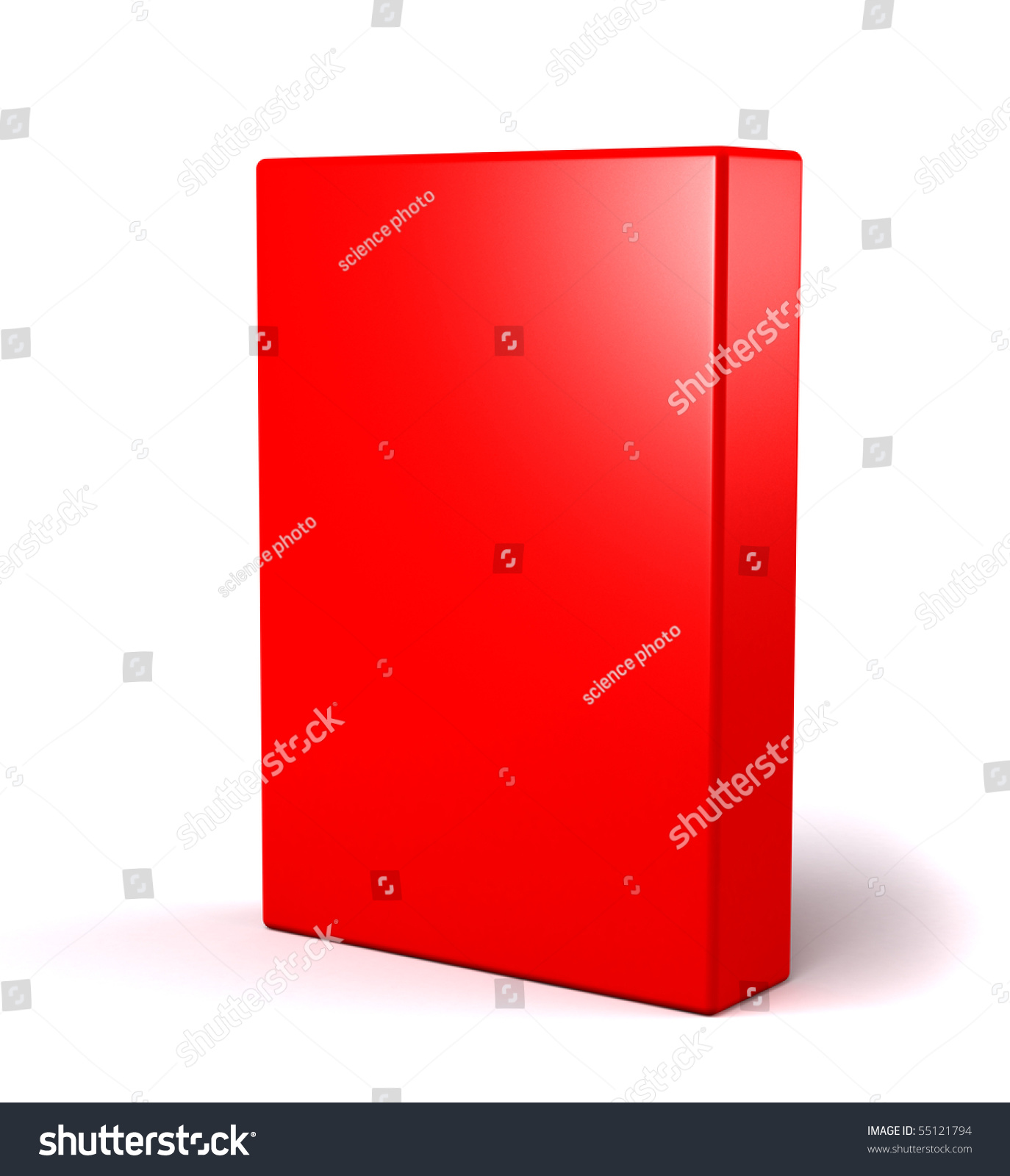 3d Red Box On White Stock Illustration 55121794 - Shutterstock