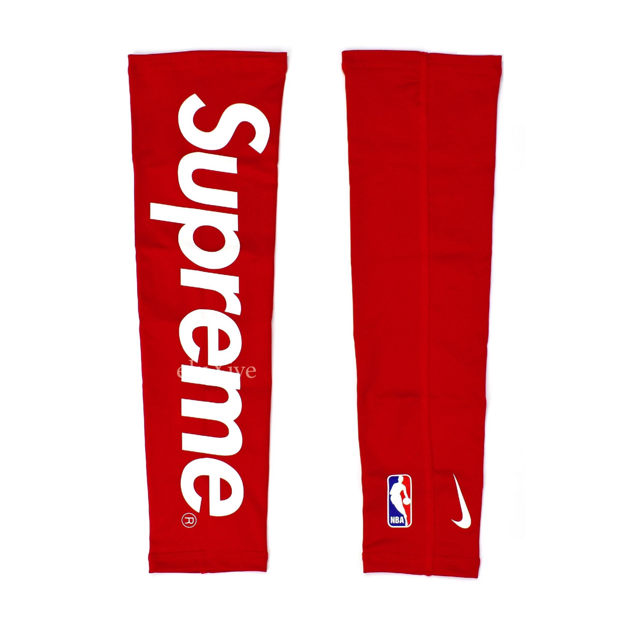 Supreme x Nike - Red Box Logo NBA Shooting Sleeves (Pack of 2) – eluXive