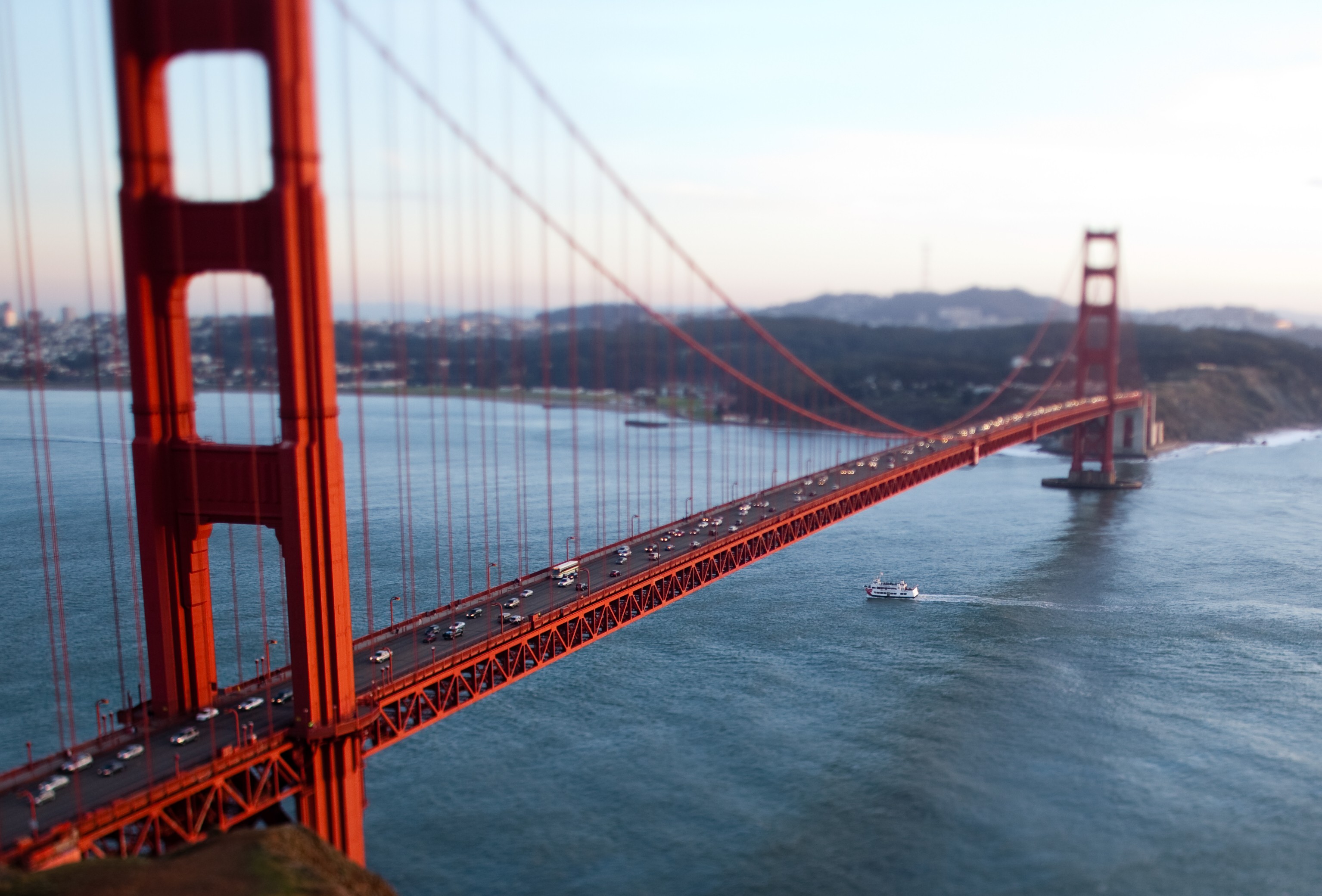Bridges: Golden Gate Bridge Favjune Ocean California Sky Red Huge ...