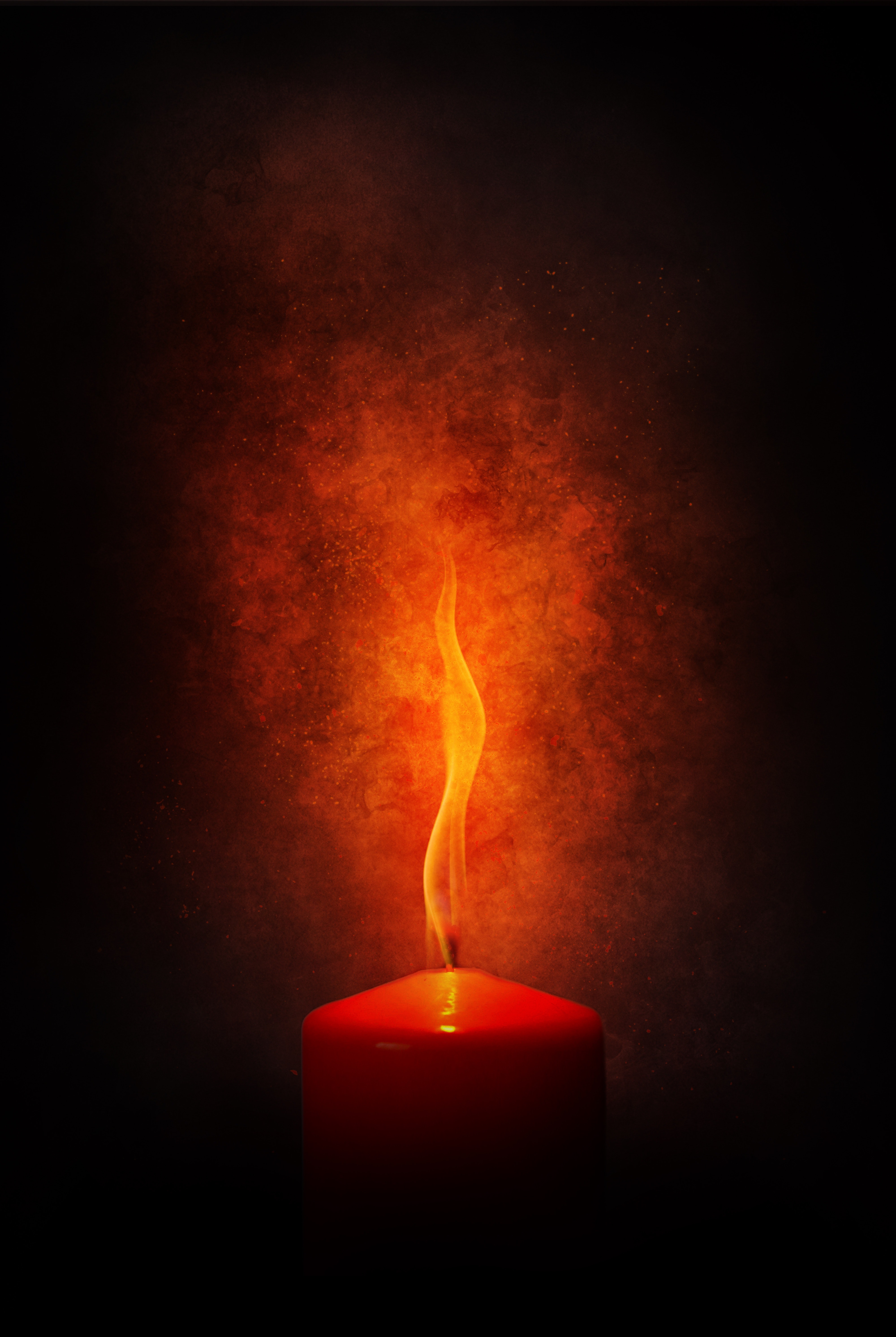 Red candle photo