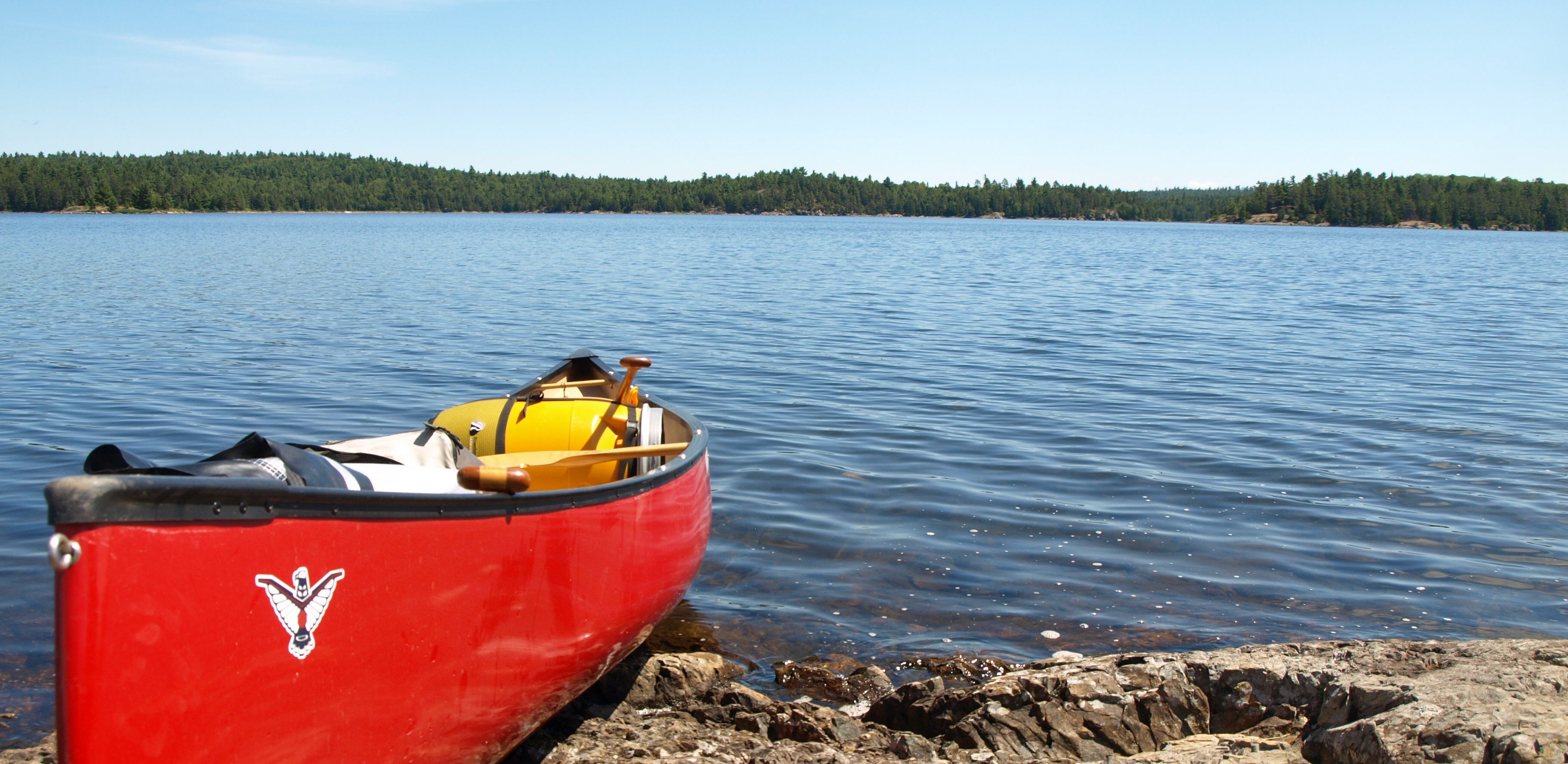 little red canoe on Matagamasi Lake | Camping | Pinterest | Canoeing ...