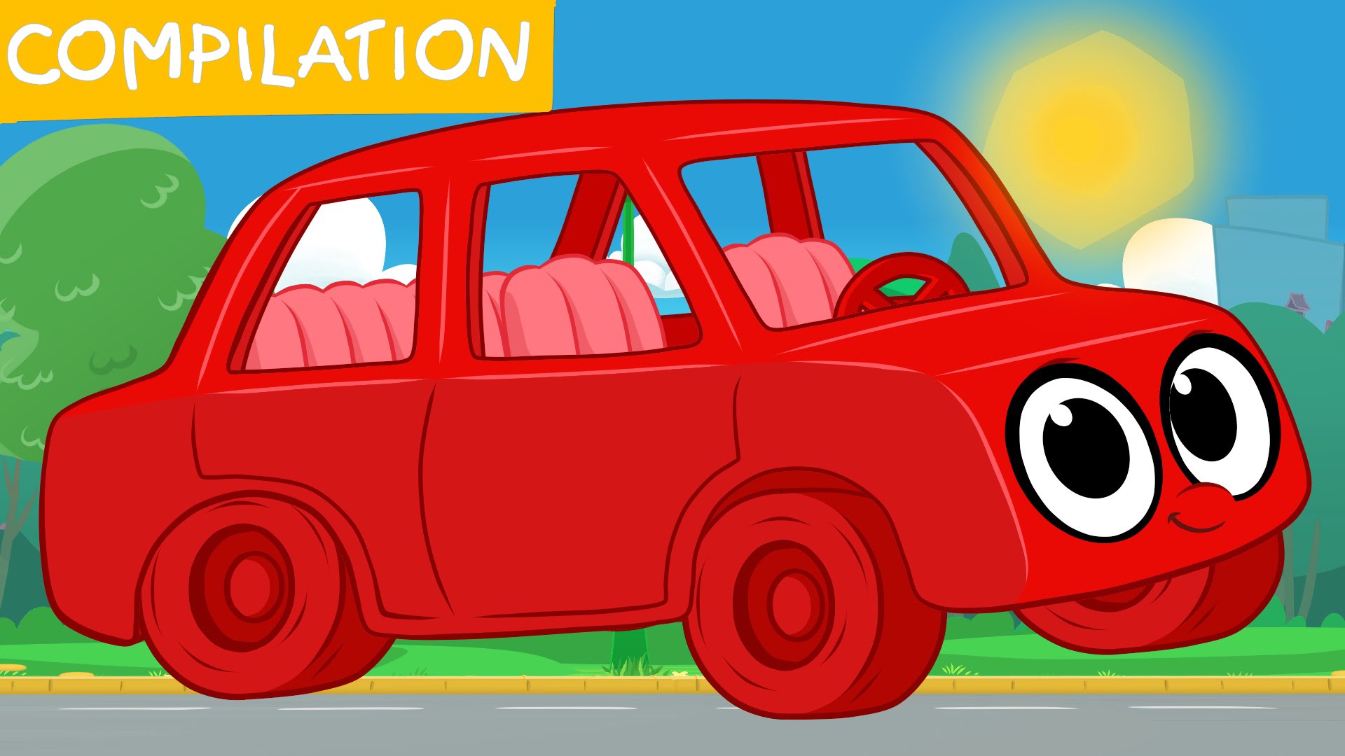 My Red Car (+ 1 hour Morphle Mega Vehicle compilation for kids ...