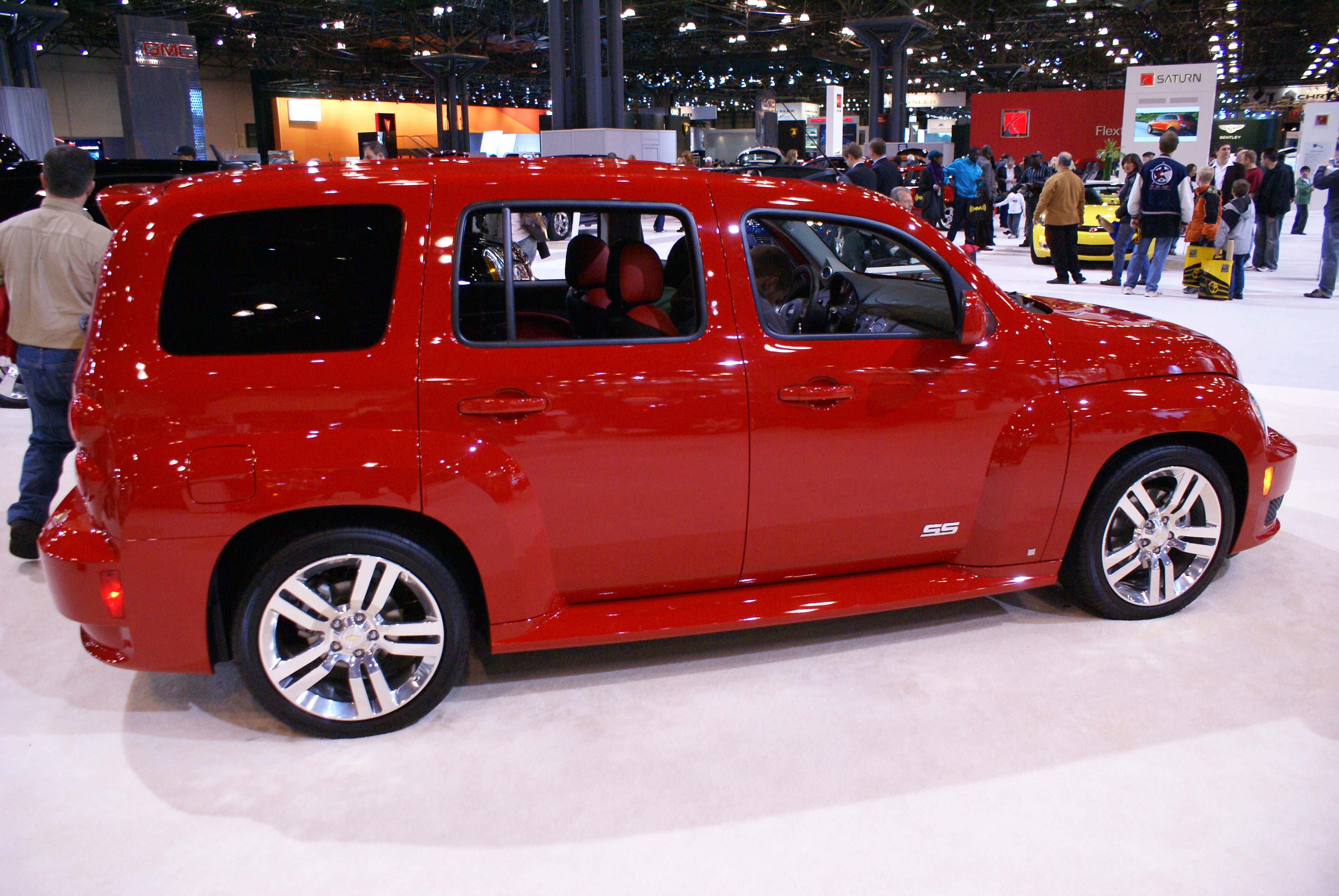 File:Bright Red Car On Display At New York International Auto Show ...