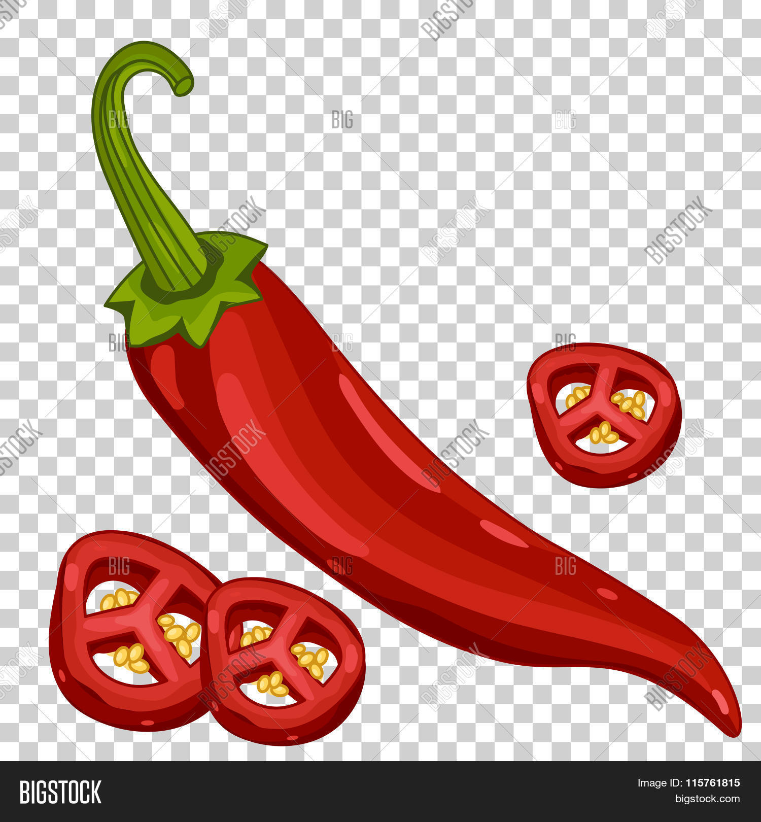 Chili Pepper Isolated On Vector & Photo | Bigstock