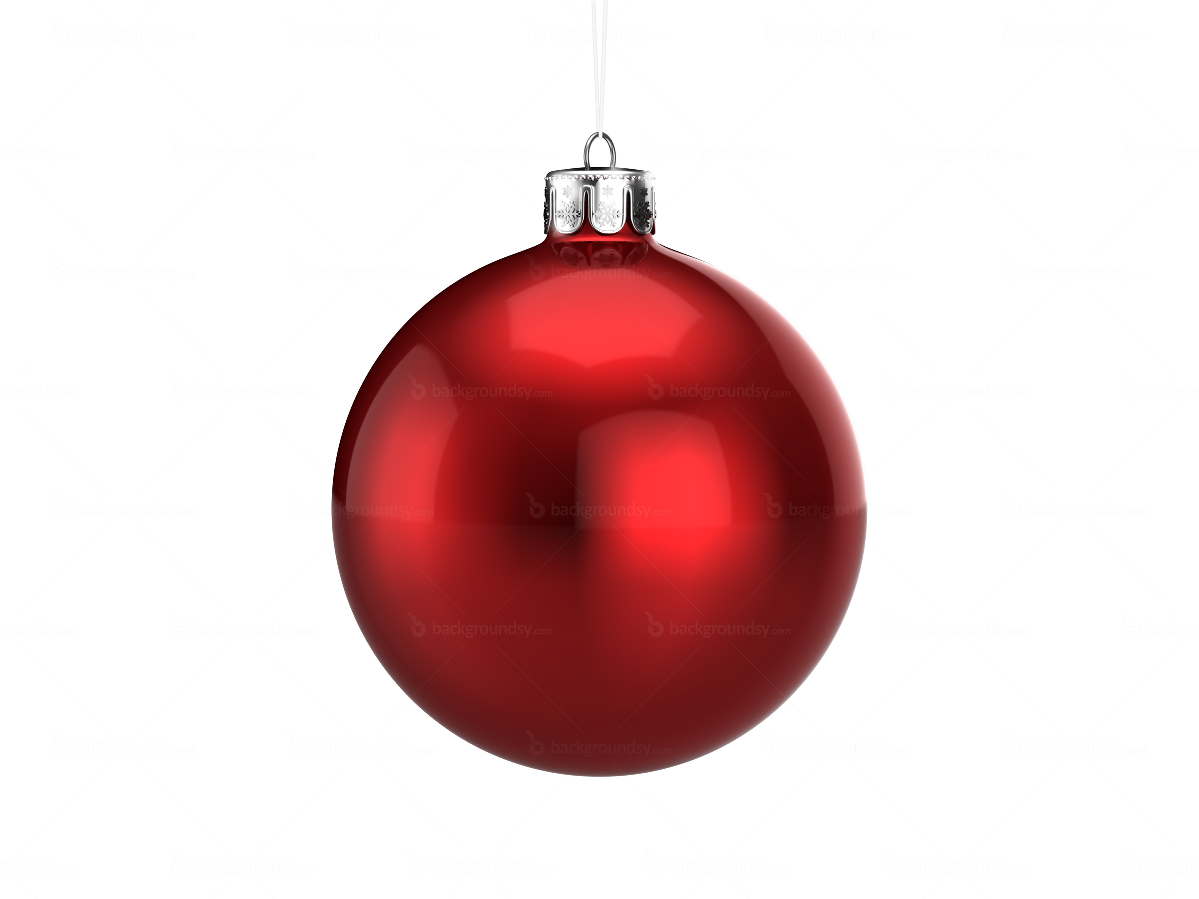 Red Christmas ball | Backgroundsy.com