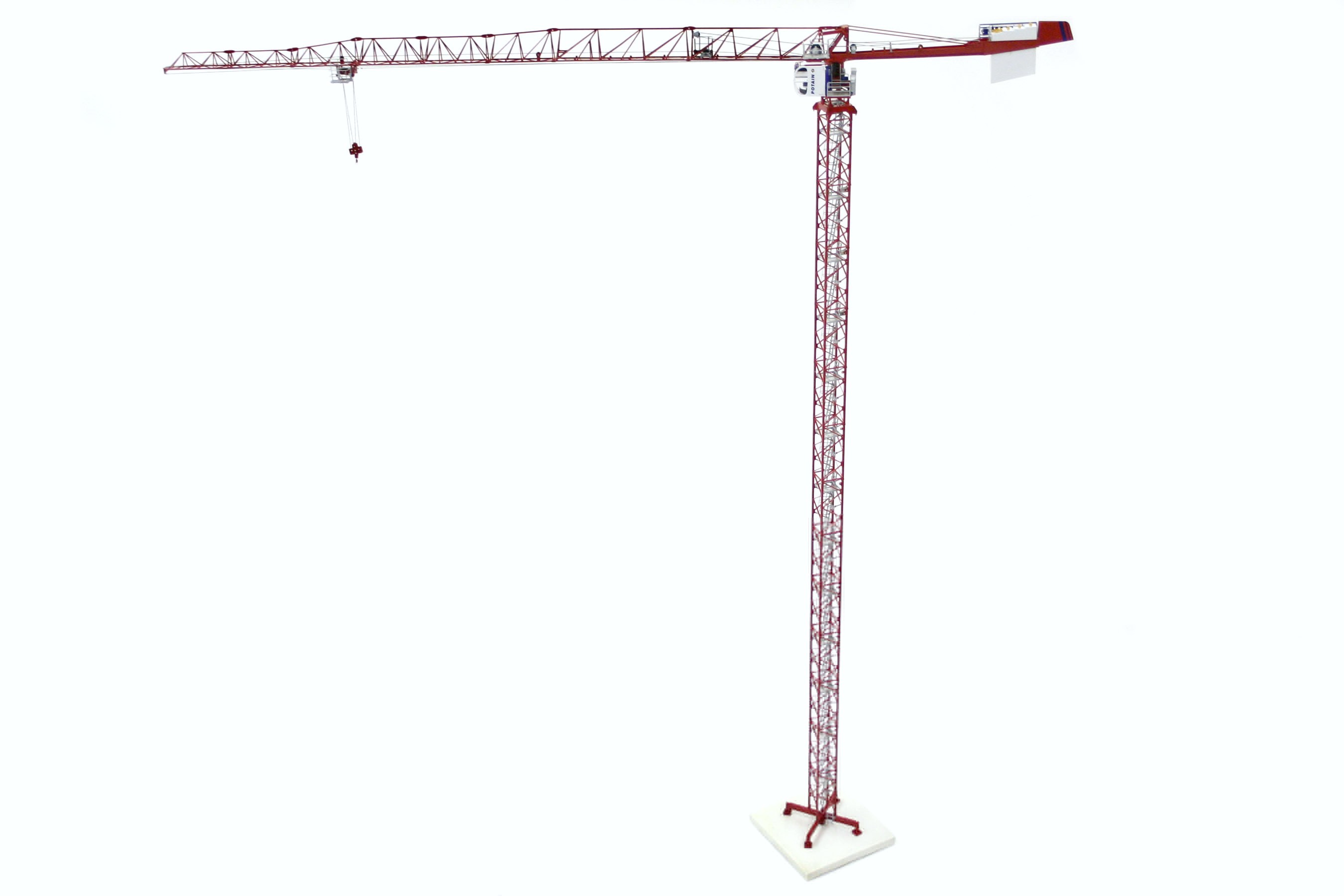 Buffalo Road Imports. Potain MDT178 tower crane red CONSTRUCTION ...