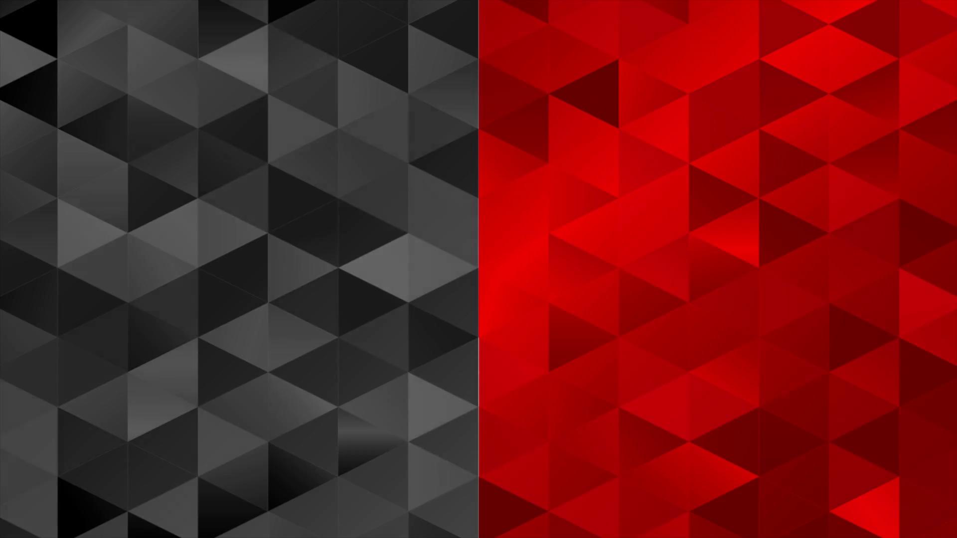 Contrast red and black pixelated triangles mosaic tech motion design ...