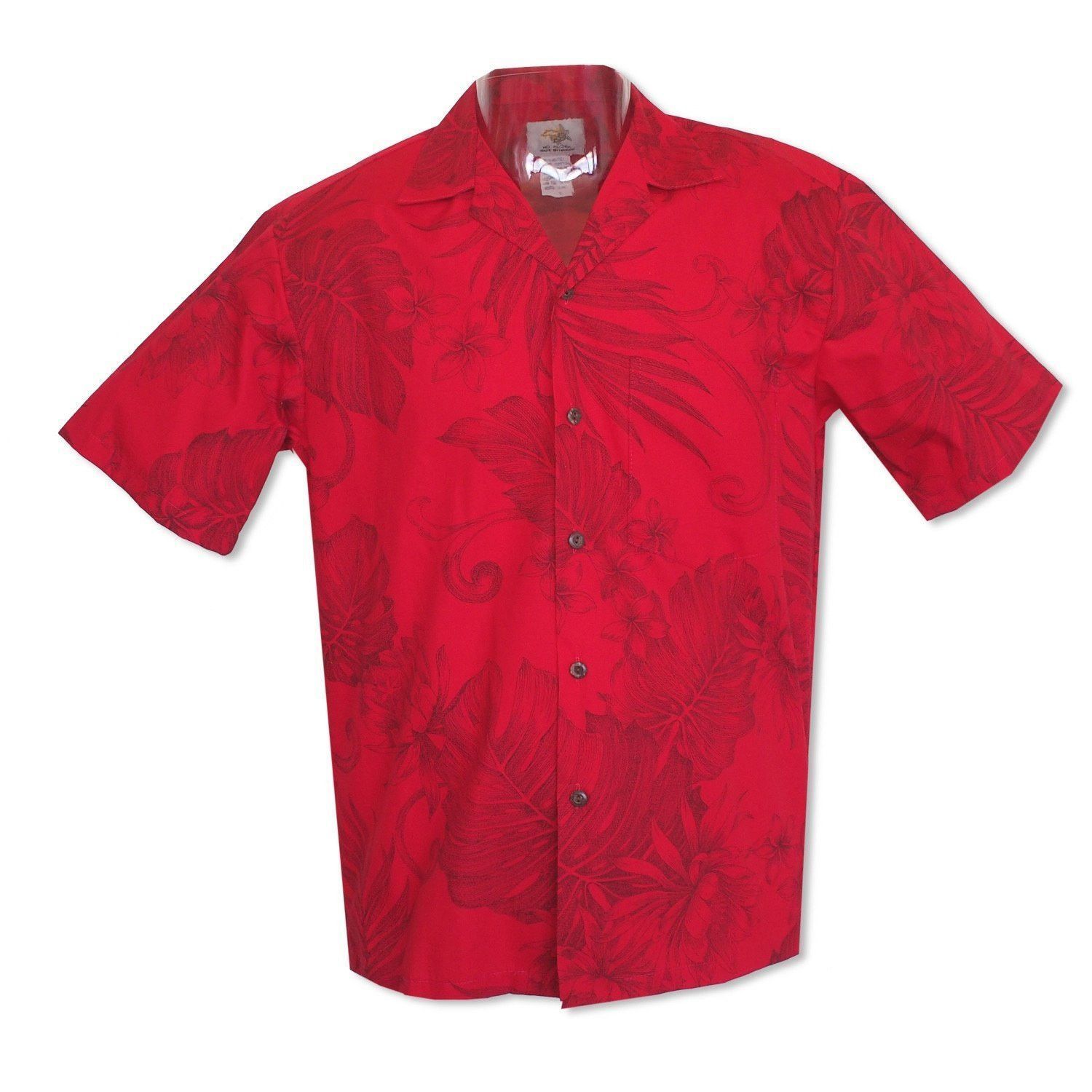 Monstera Cereus Red Hawaiian Cotton Shirt - Lavahut