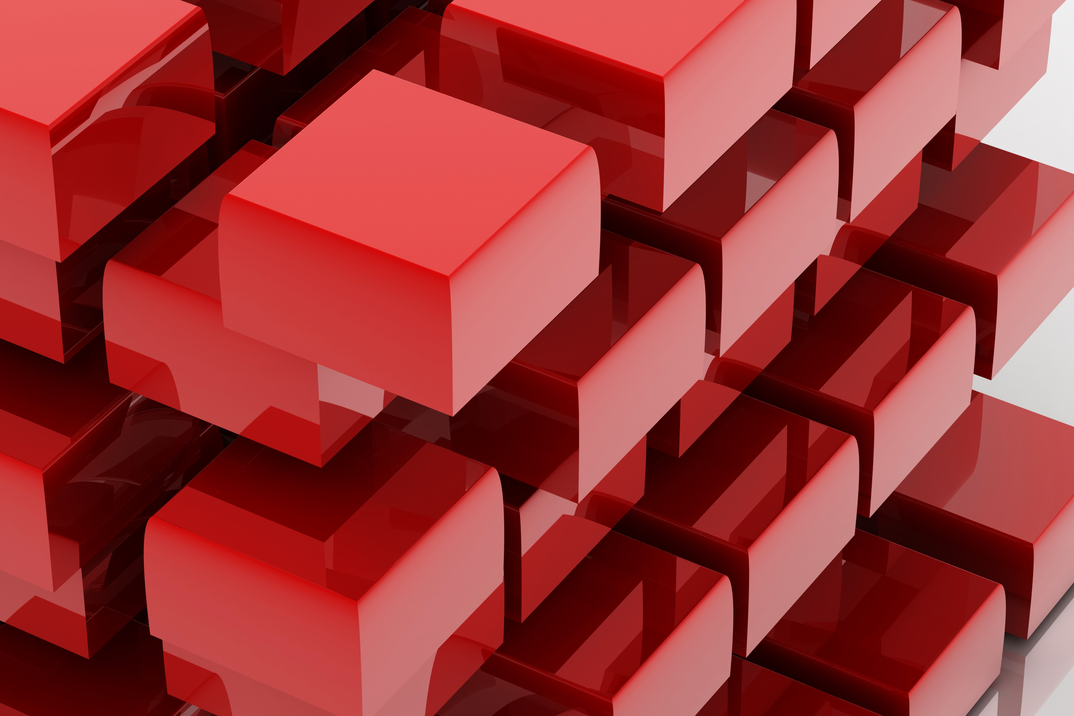 Red cubes photo