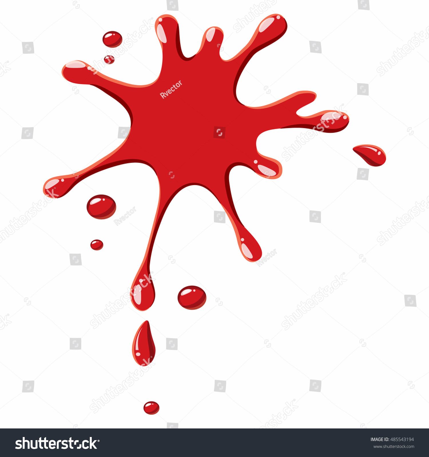 Red Drops Blood Icon Isolated On Stock Illustration 485543194 ...