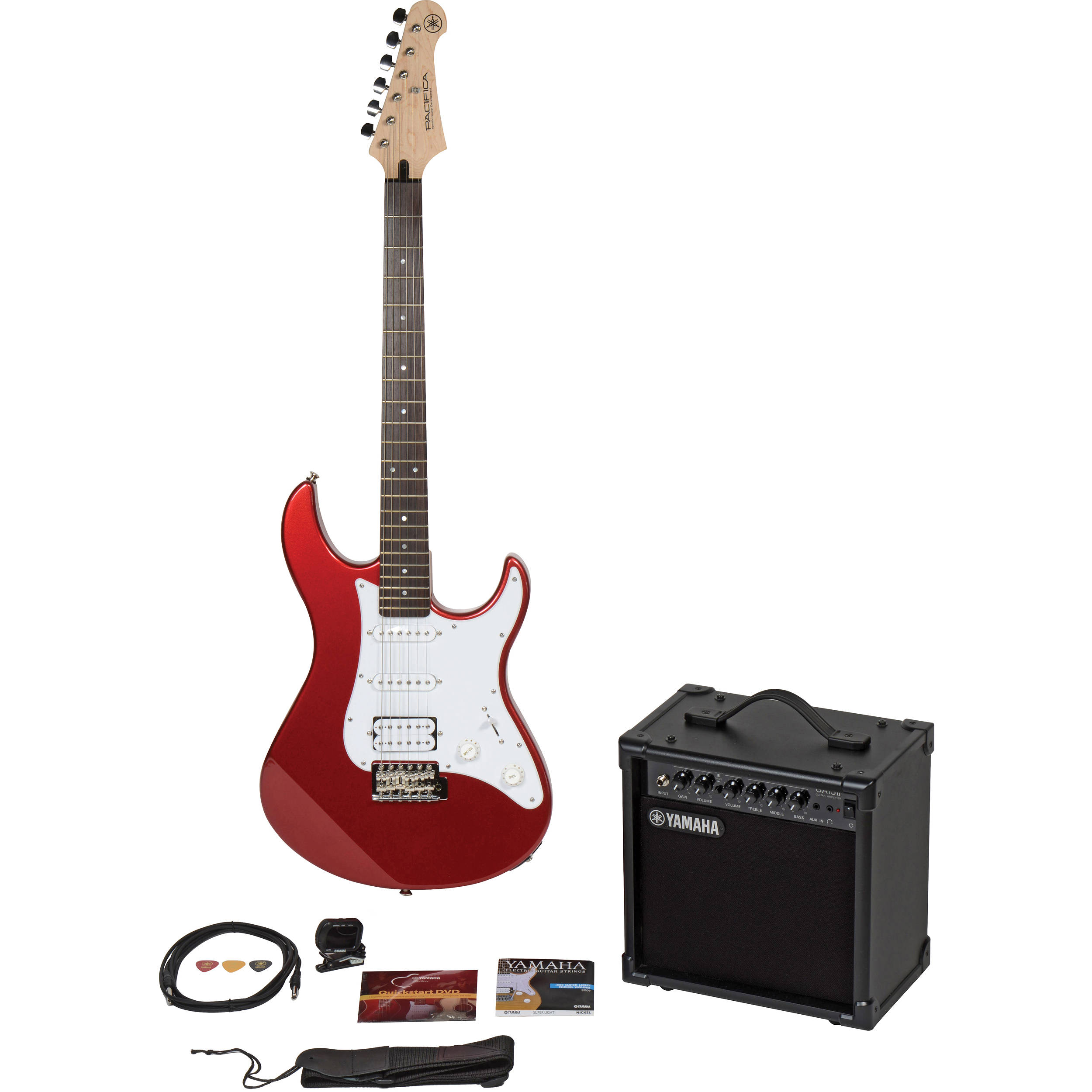 Yamaha Gigmaker Electric Bundle - Pacifica GIGMAKER EG-RED B&H