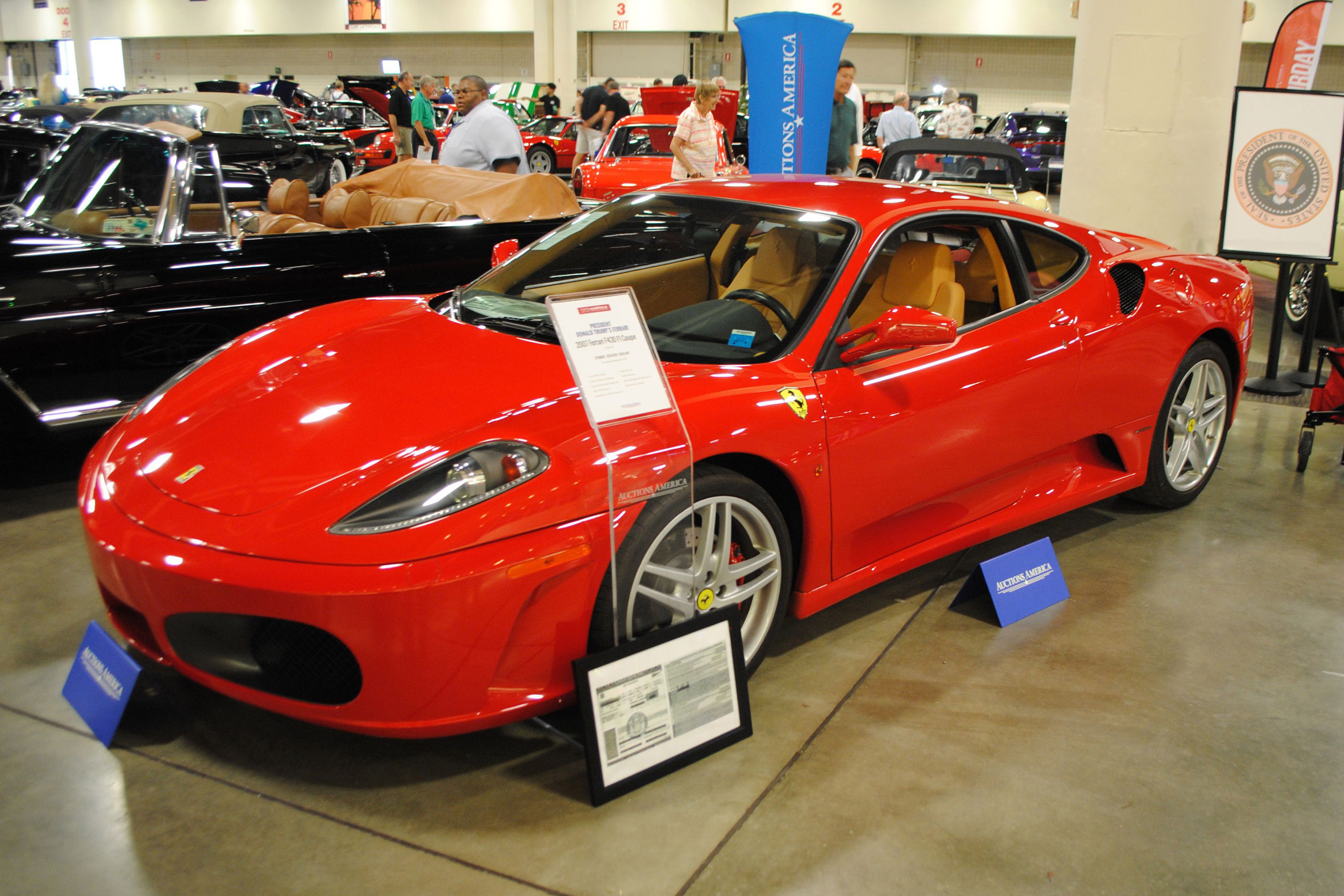 Trump's red Ferrari sells for disappointing $270,000