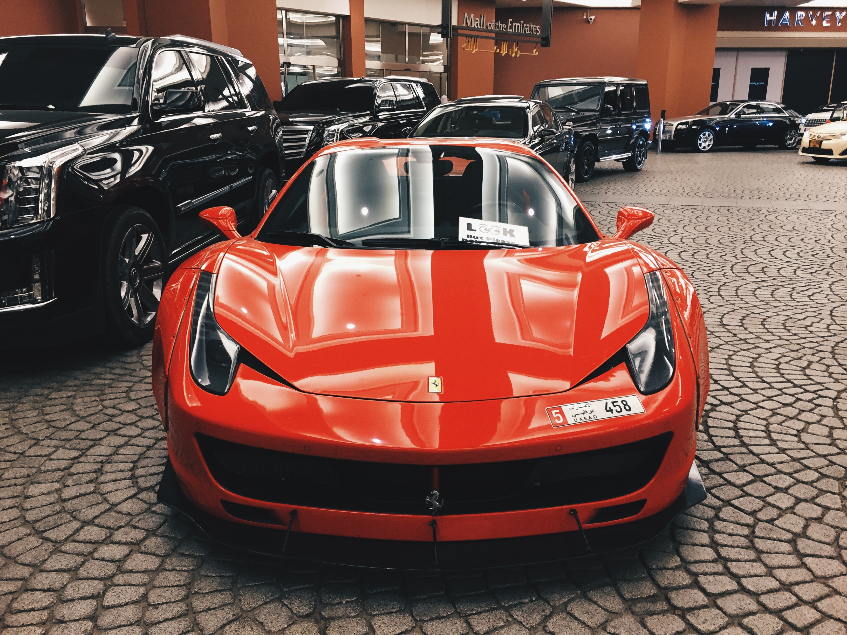 Red Ferrari, Auto, Pavement, Windows, Wheels, HQ Photo