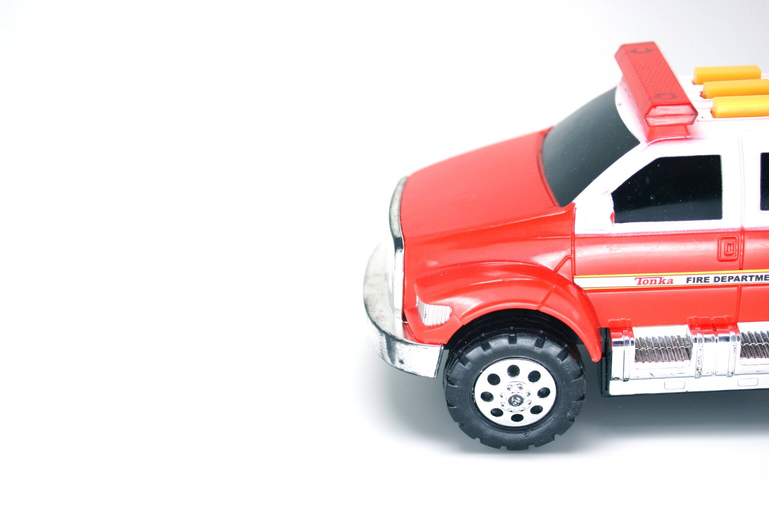 Red fire engine toy photo