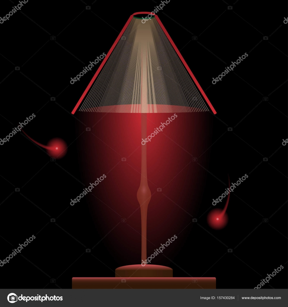Book light, red book with glow, red firefly — Stock Vector ...