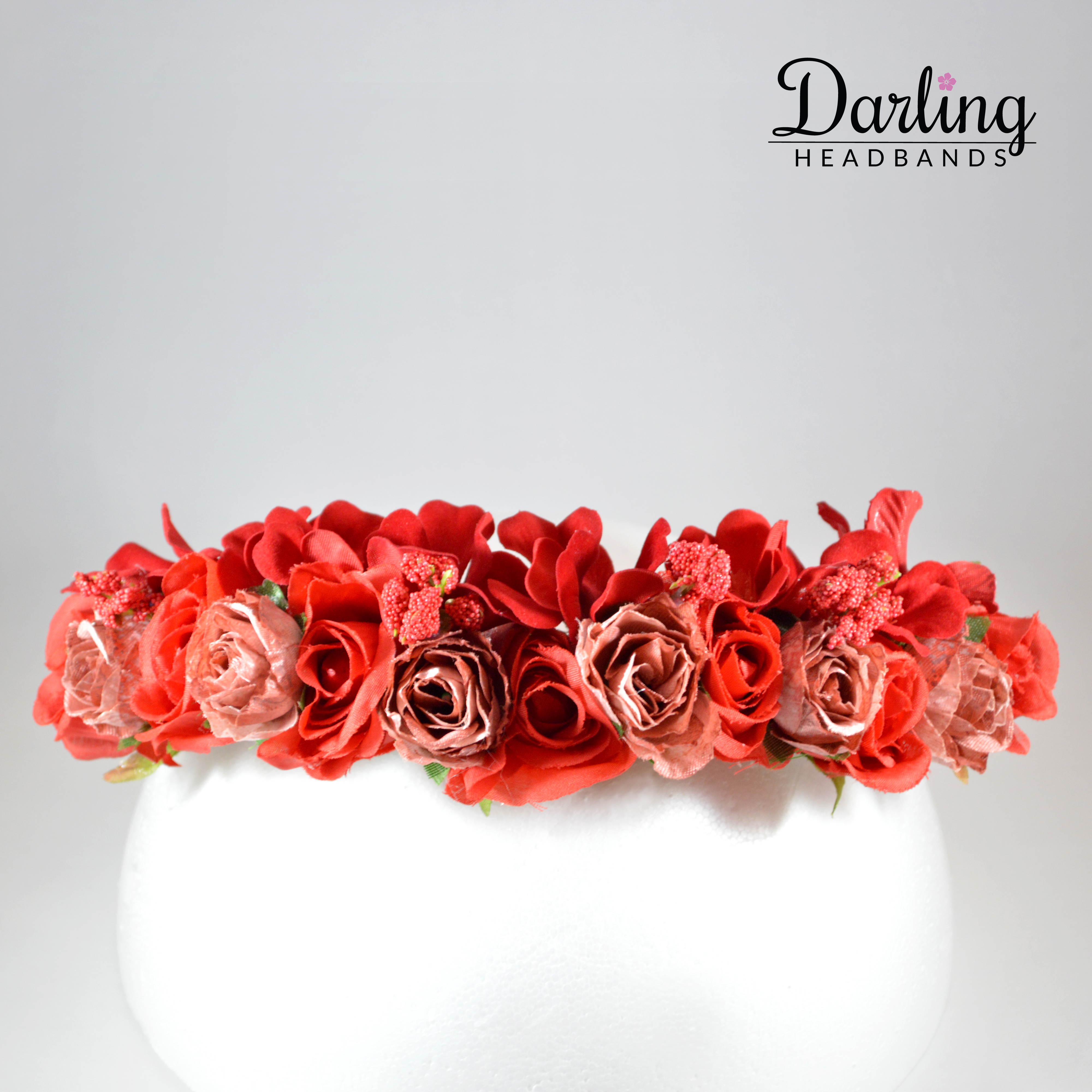 Red Flower Crowns Archives - Darling Headbands