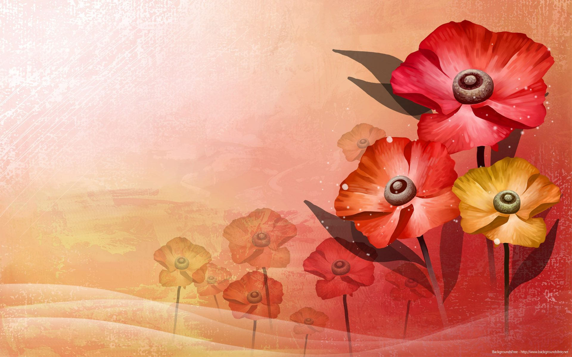20+ Red Flower Backgrounds | Wallpapers | FreeCreatives