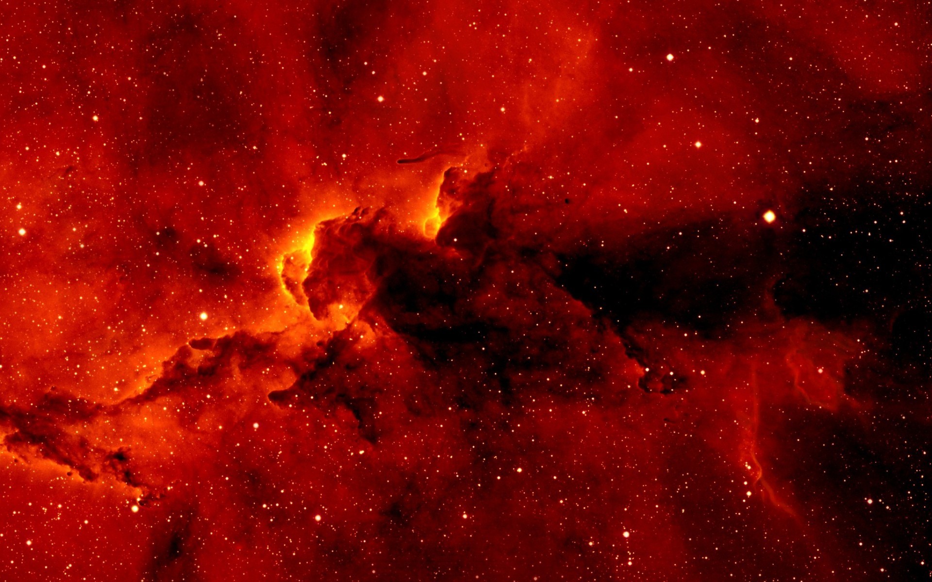 Red Nebula Galaxy Wallpaper - HDWallpaperFX
