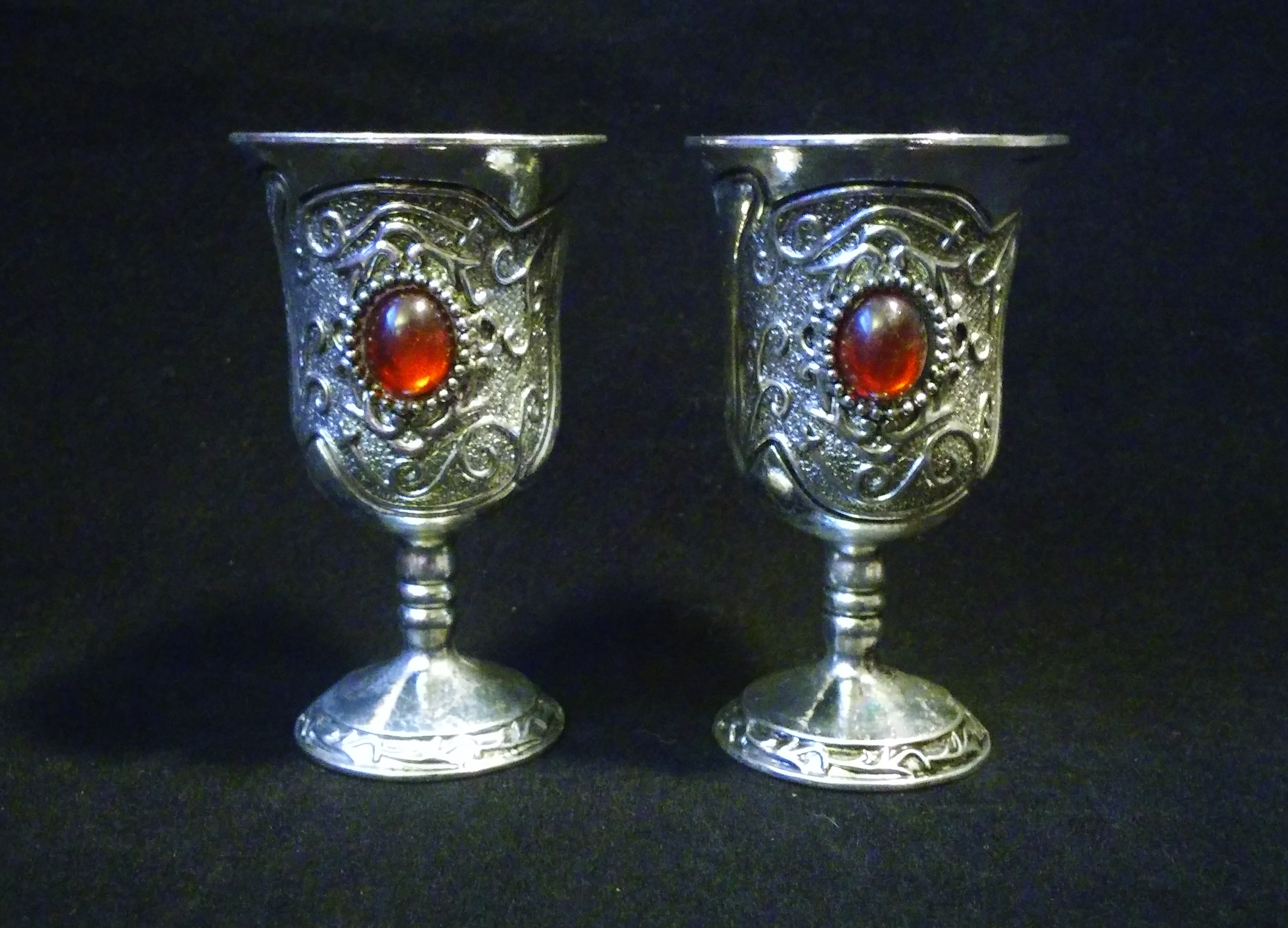 Miniature Silver and Red Goblet - LVSAGE