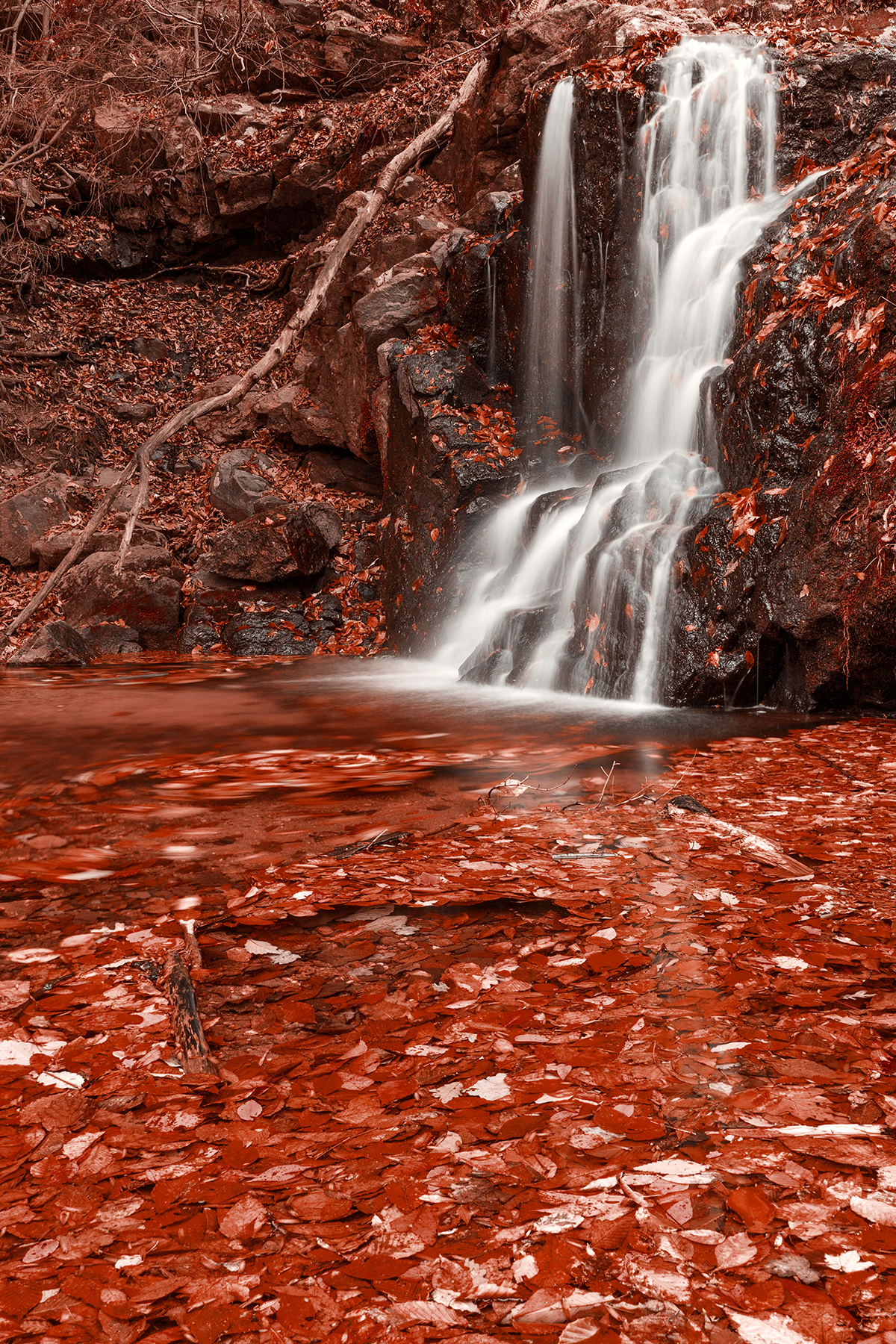 Red Grove Waterfall, America, Outside, Rocks, Rockface, HQ Photo