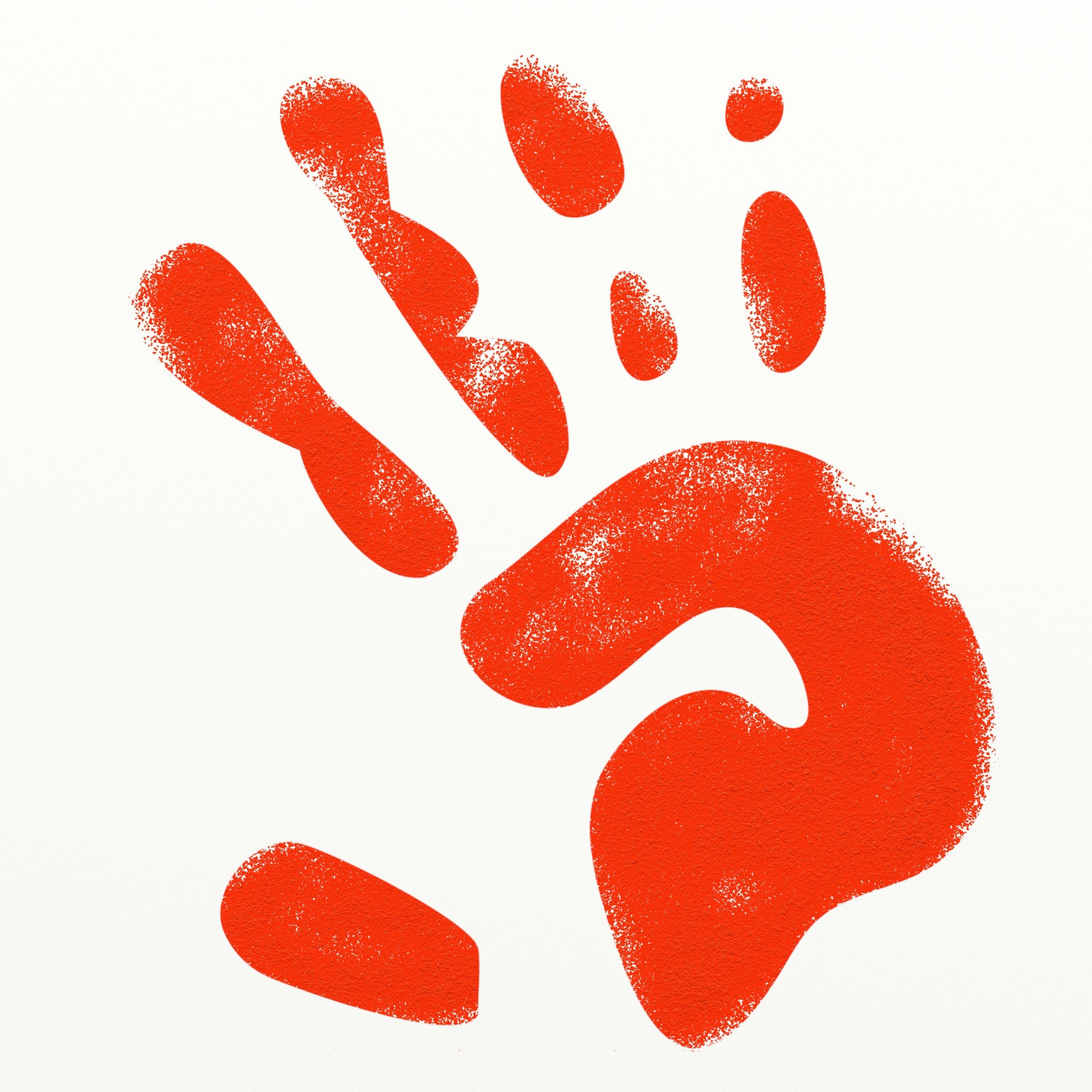 Red Hand Print Free Stock Photo - Public Domain Pictures