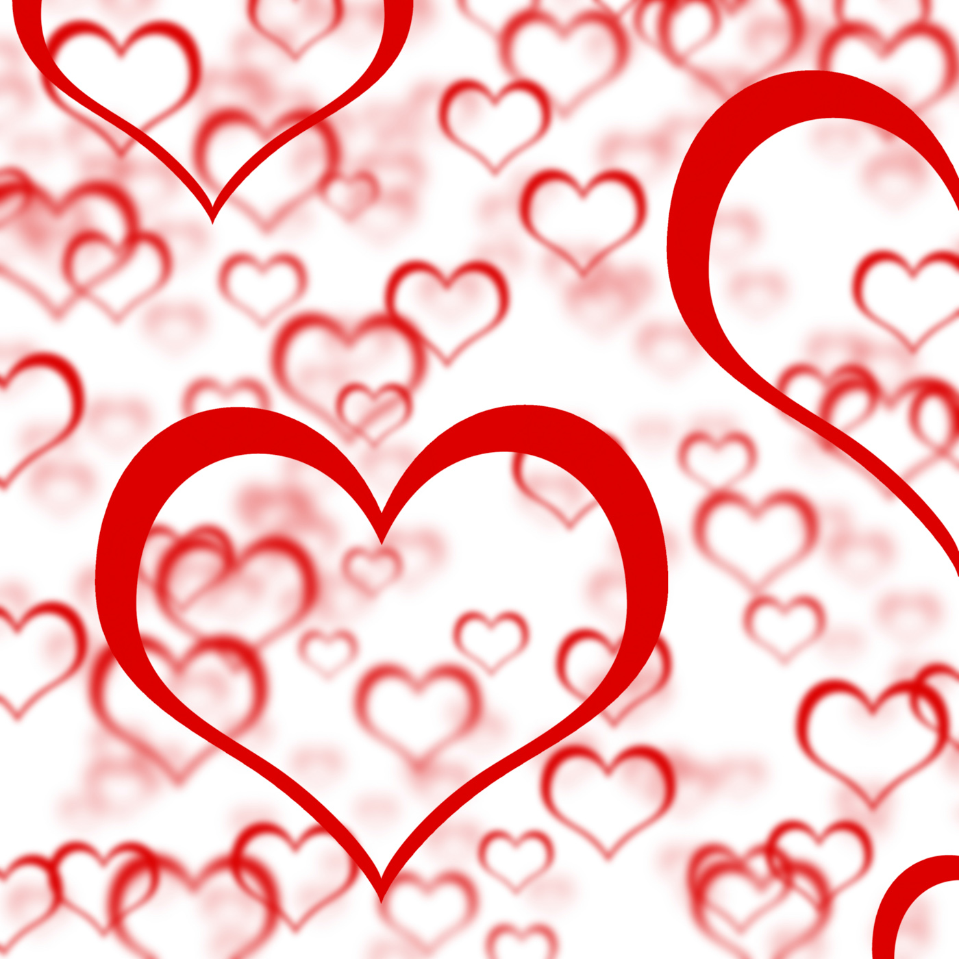 Red hearts background showing romance love and valentines photo