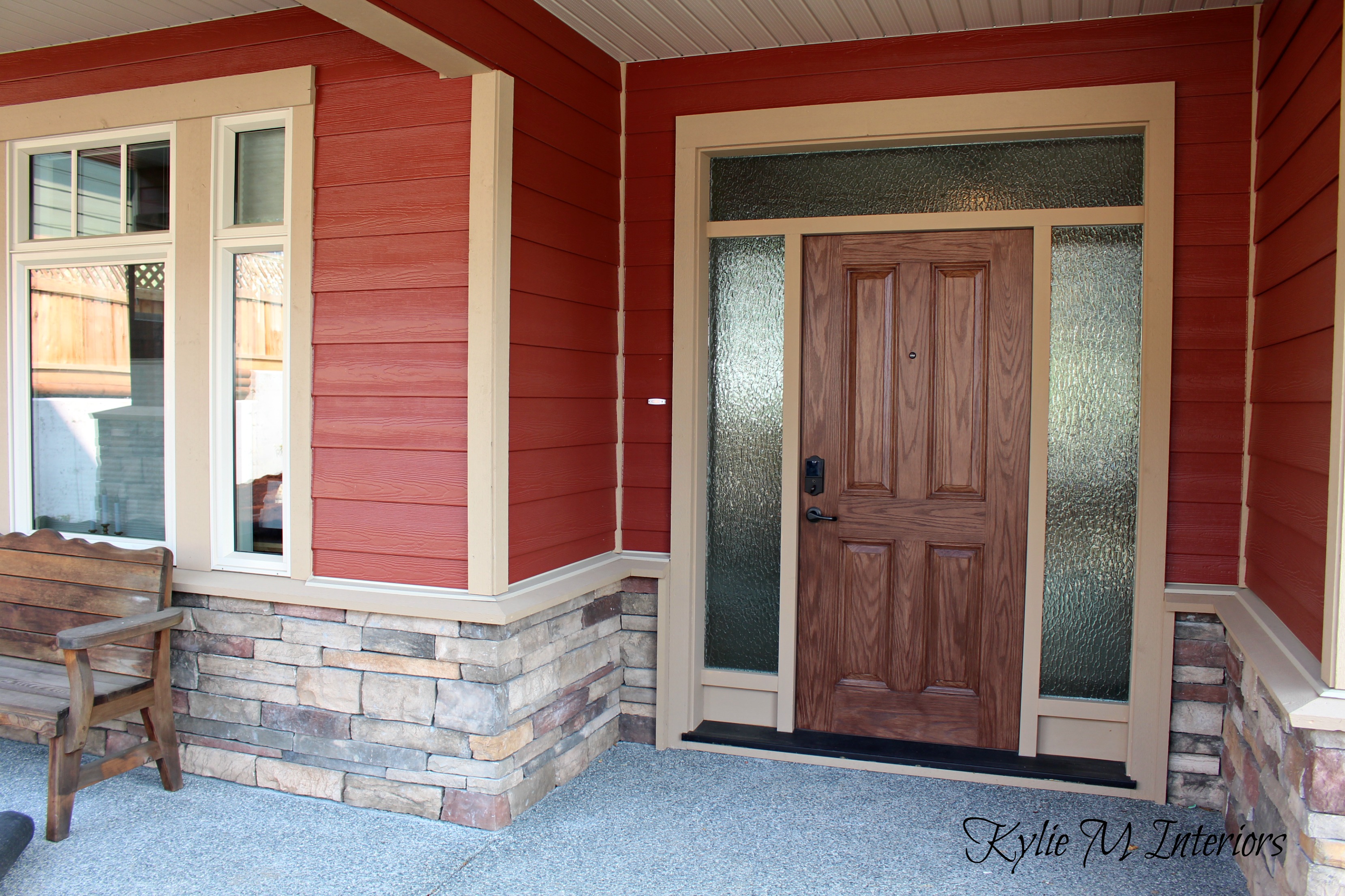 house exterior, countrylane red hardieplank, hardieboard with ...