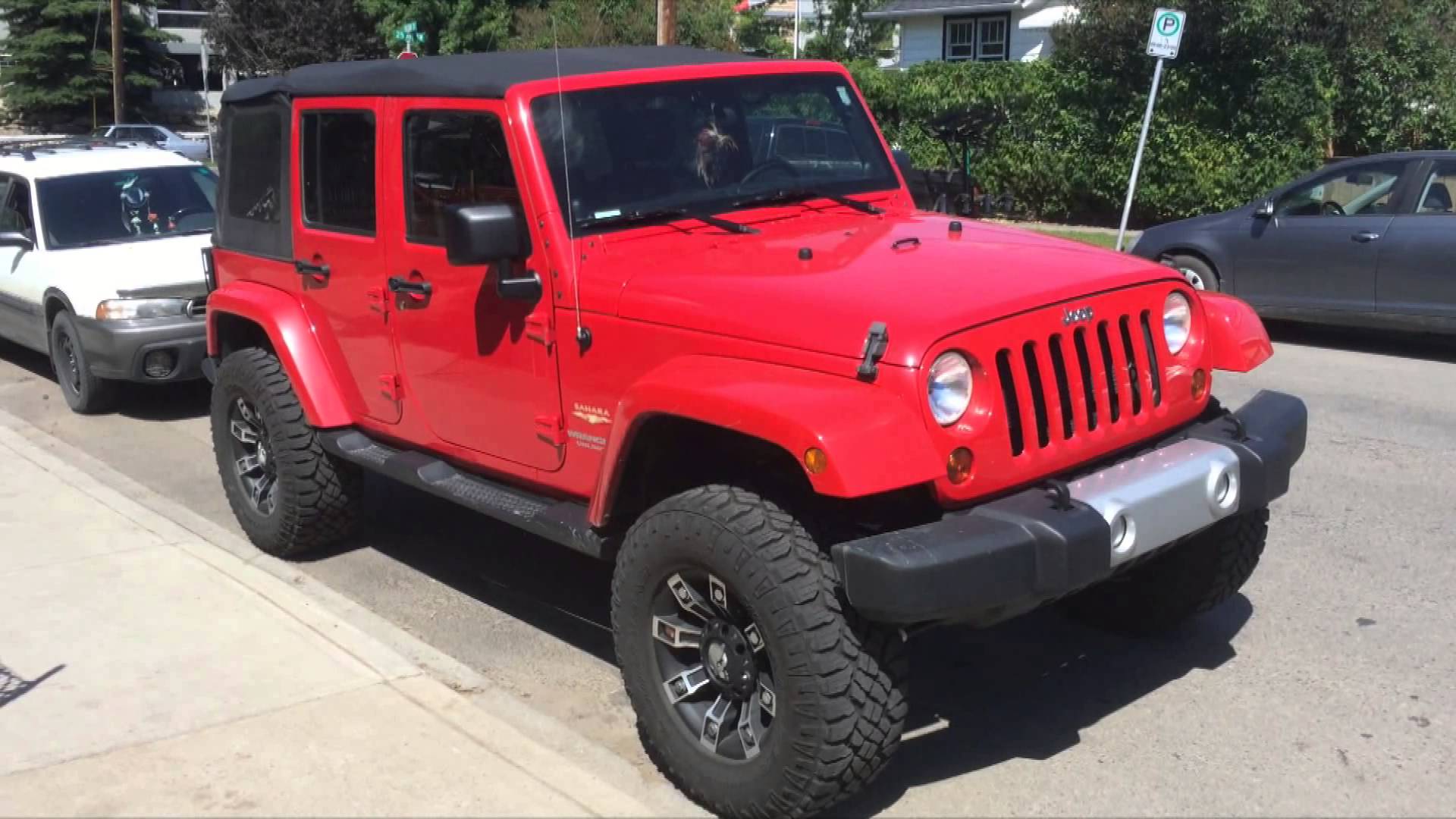 Red Jeep JK - YouTube