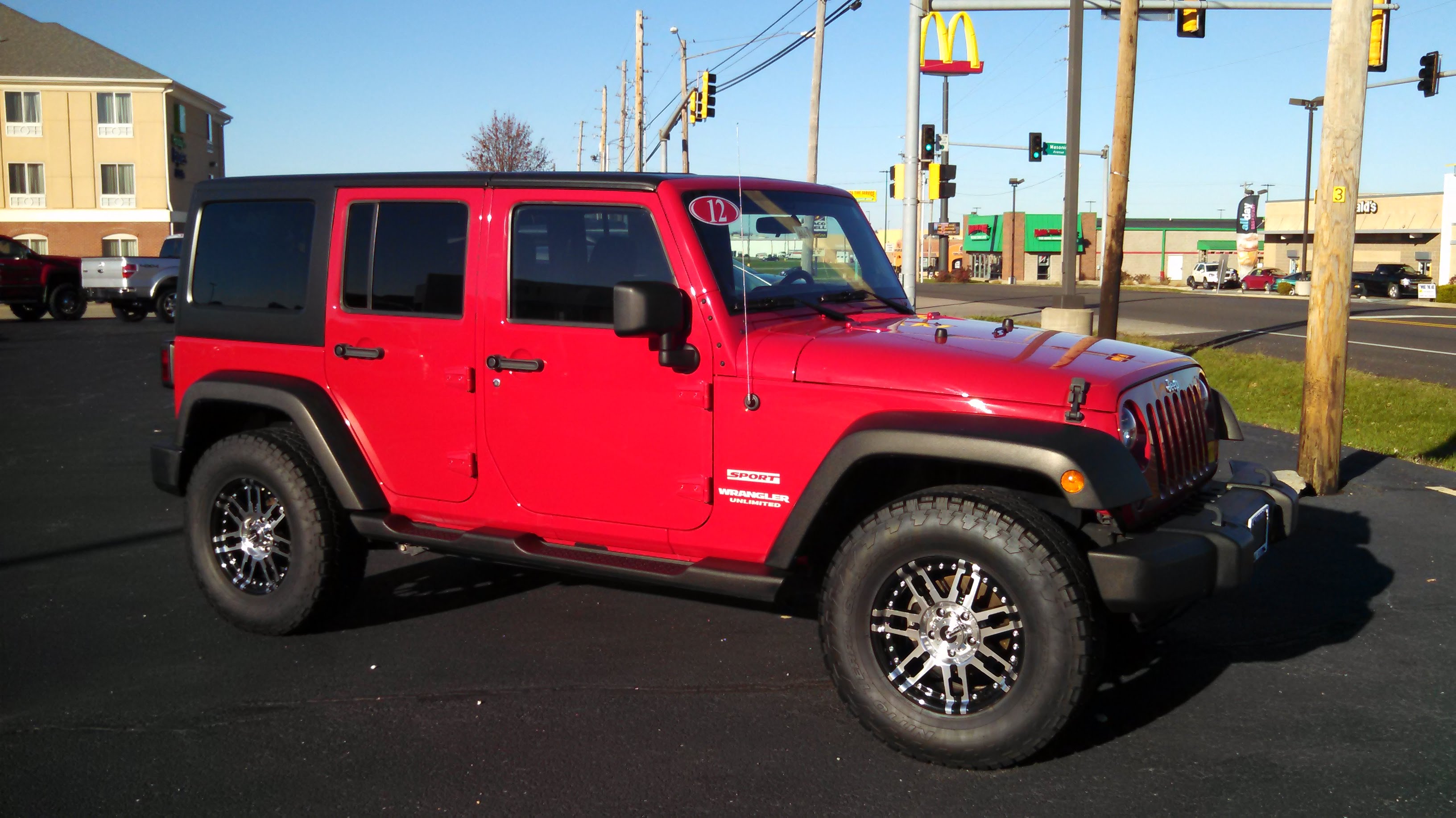 2012 Red Jeep Wrangler Unlimited for sale - YouTube