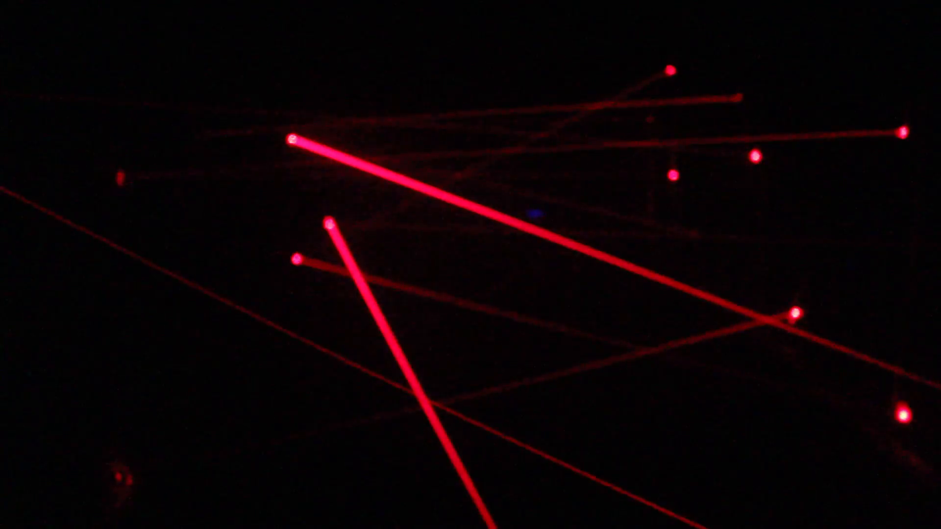 Red laser ray in the dark room. Red light 2 Stock Video Footage ...