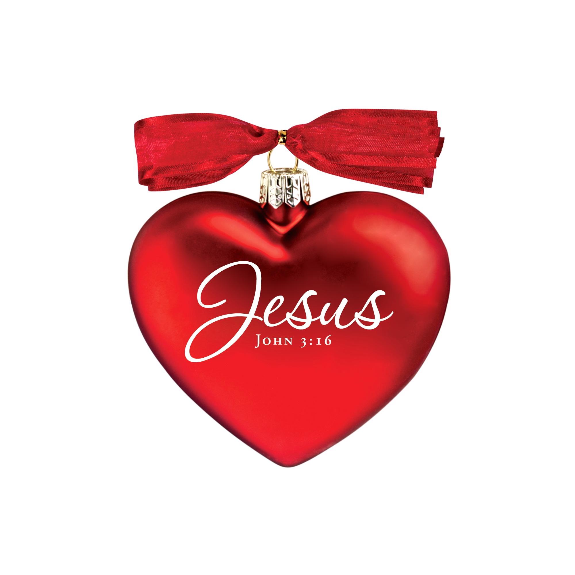 Jesus Heart of Christmas Ornament | The Catholic Company