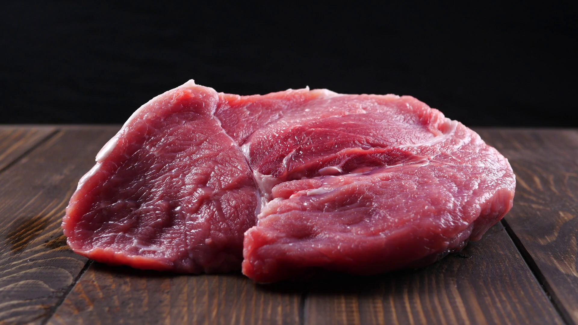 Beef raw red meat closeup texture background Stock Video Footage ...