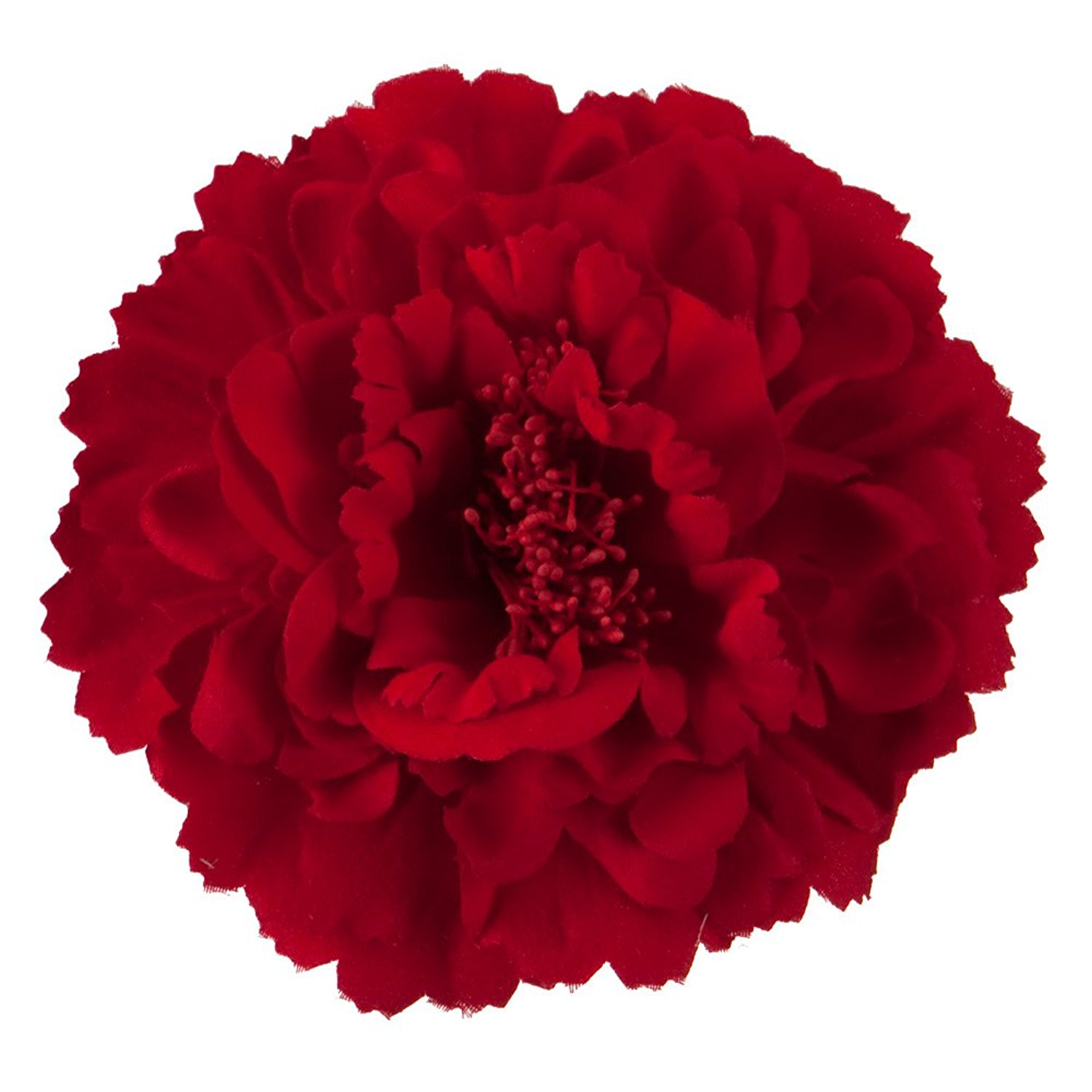 Multi Petal Flower with Pin and Clip - Red W01S38A *** This is an ...