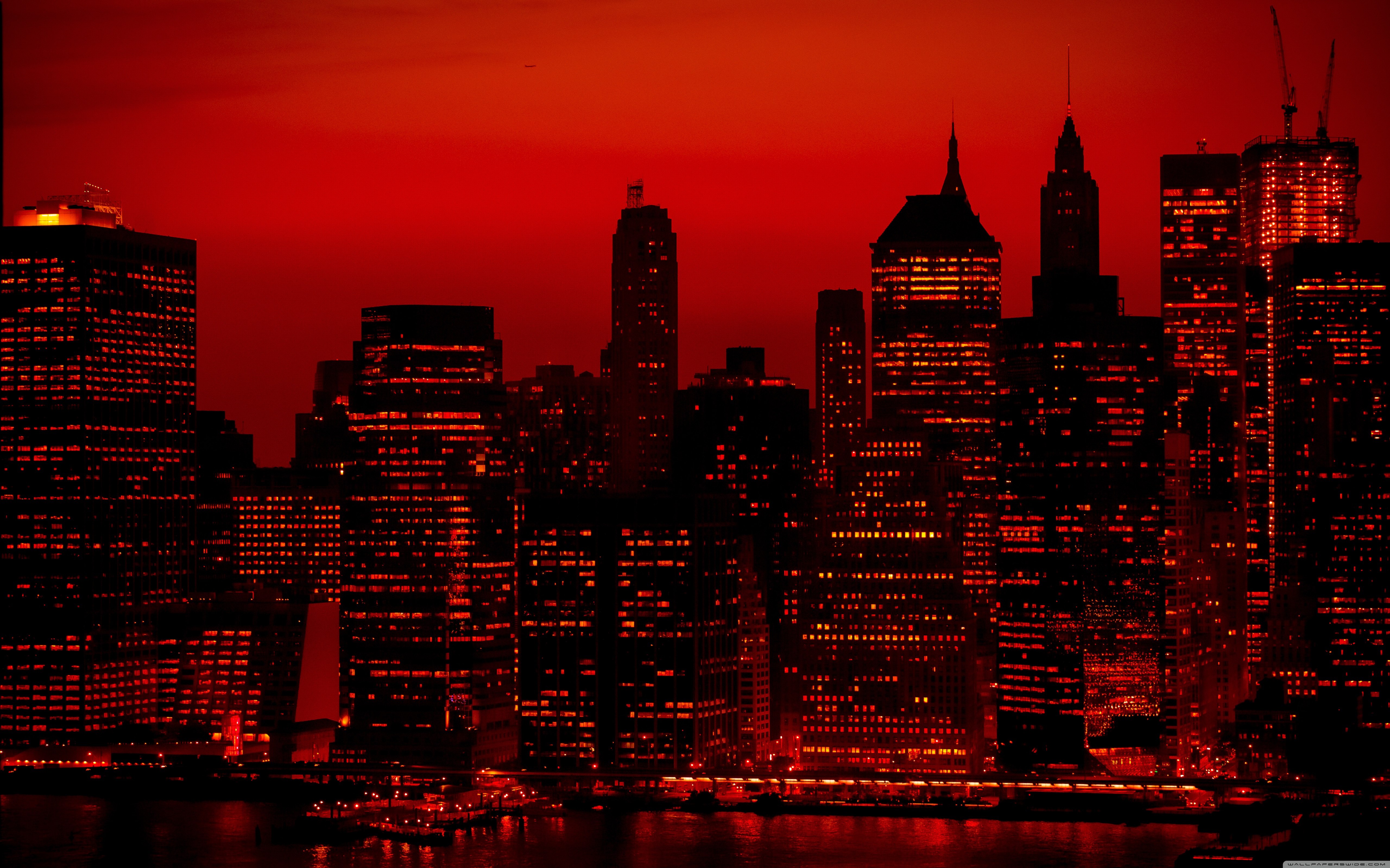 Red Sky At Night New York City ❤ 4K HD Desktop Wallpaper for 4K ...