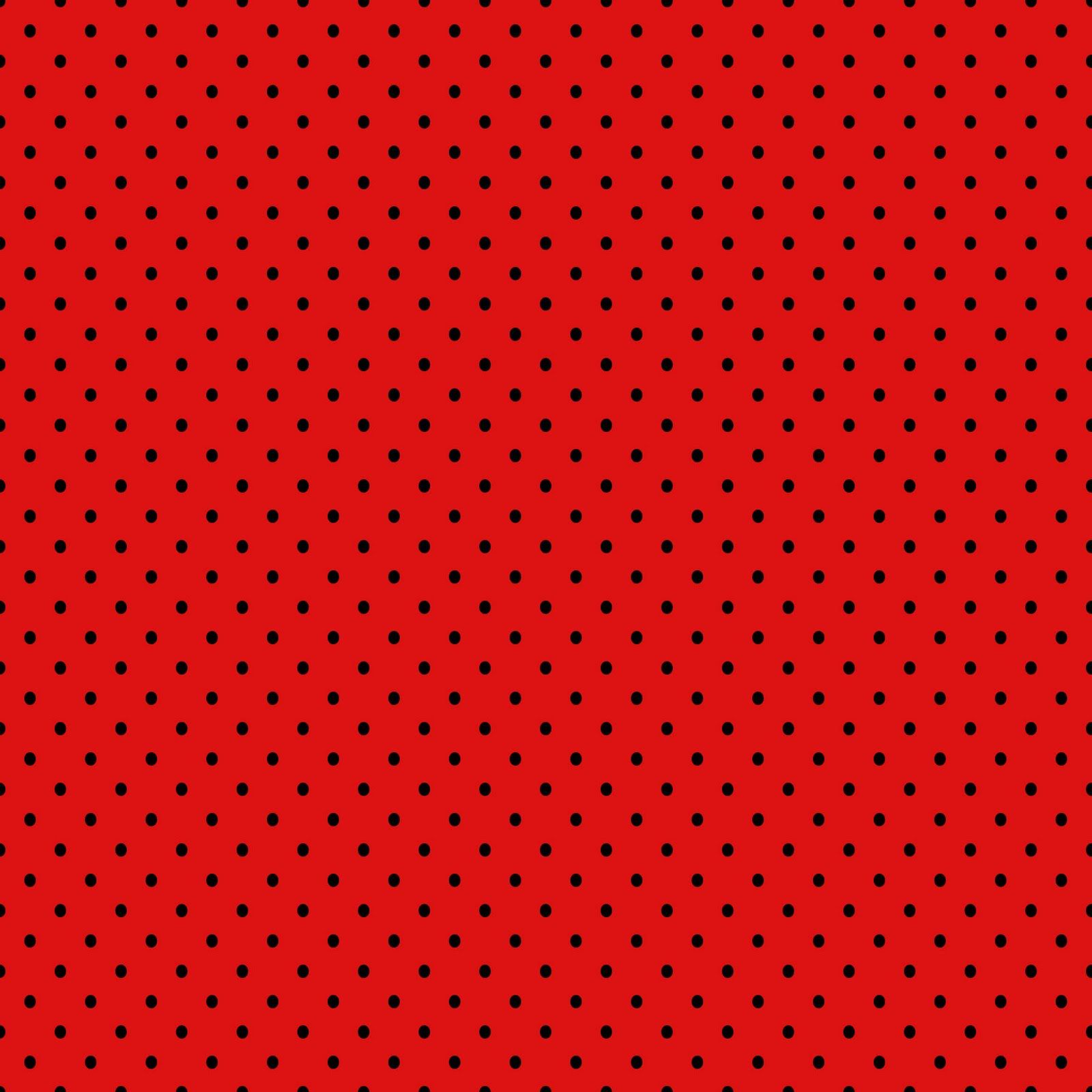 Mini Black Polka Dots on Red from Free Vintage Digital Stamps ...