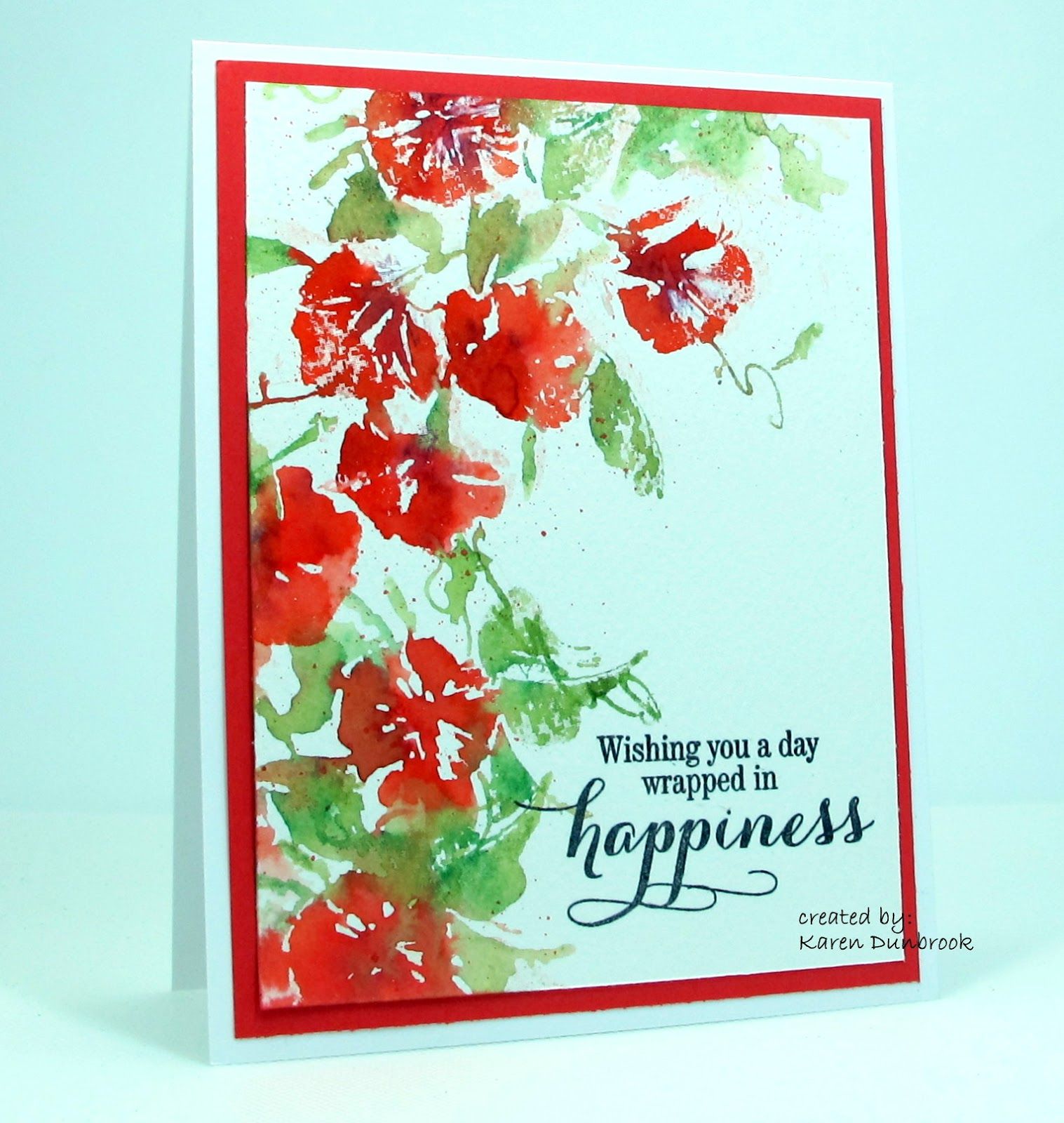 Snippets: Happiness in Red | kaarten | Pinterest | Red cross, Ink ...