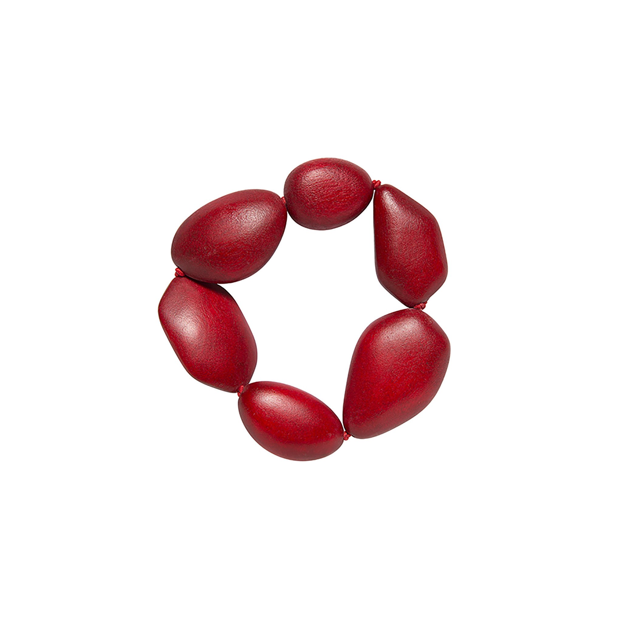 Red Pebble Stretch Bracelet – The Getty Store
