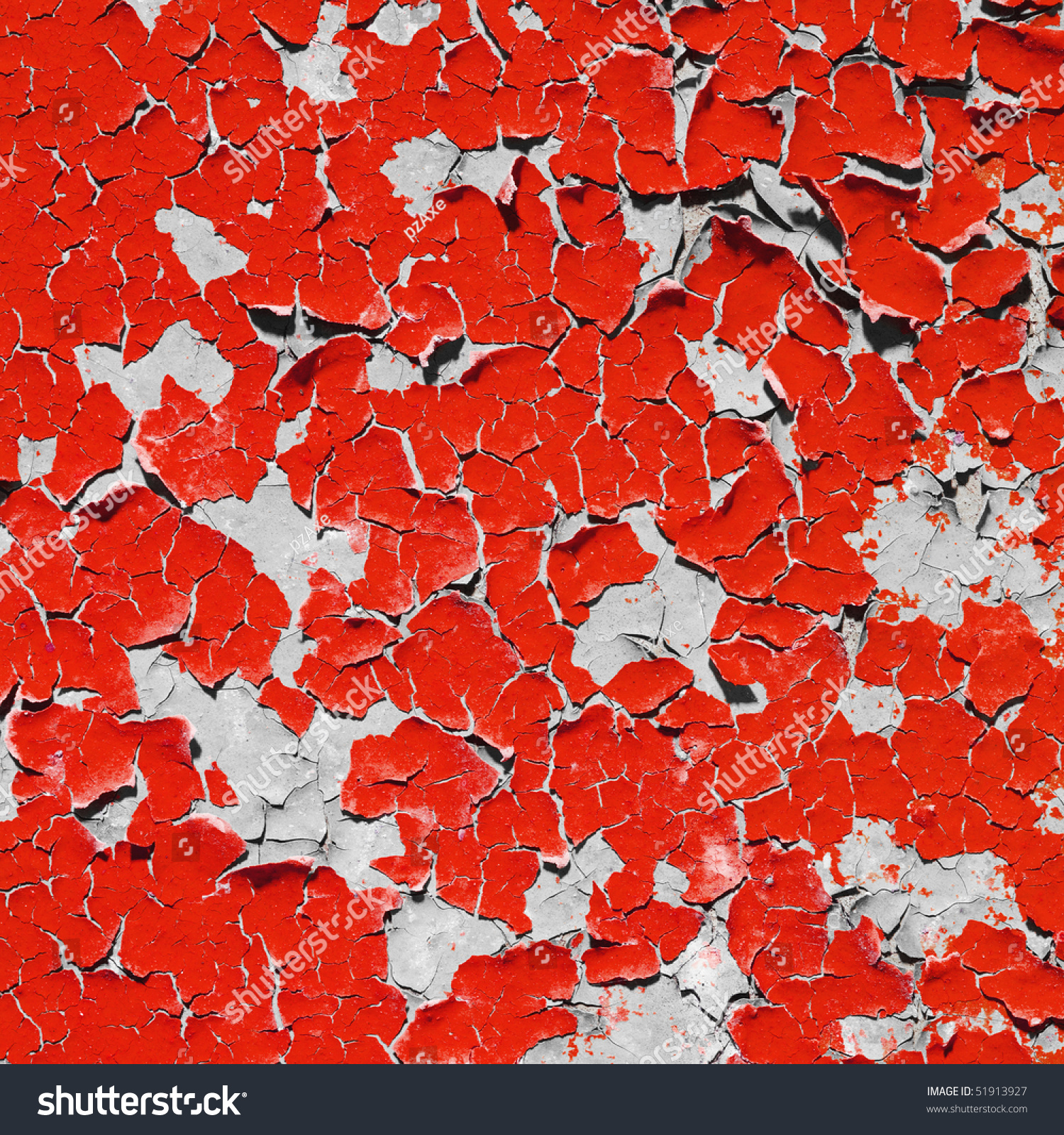 Square Bright Red Texture Peeling Paint Stock Photo 51913927 ...