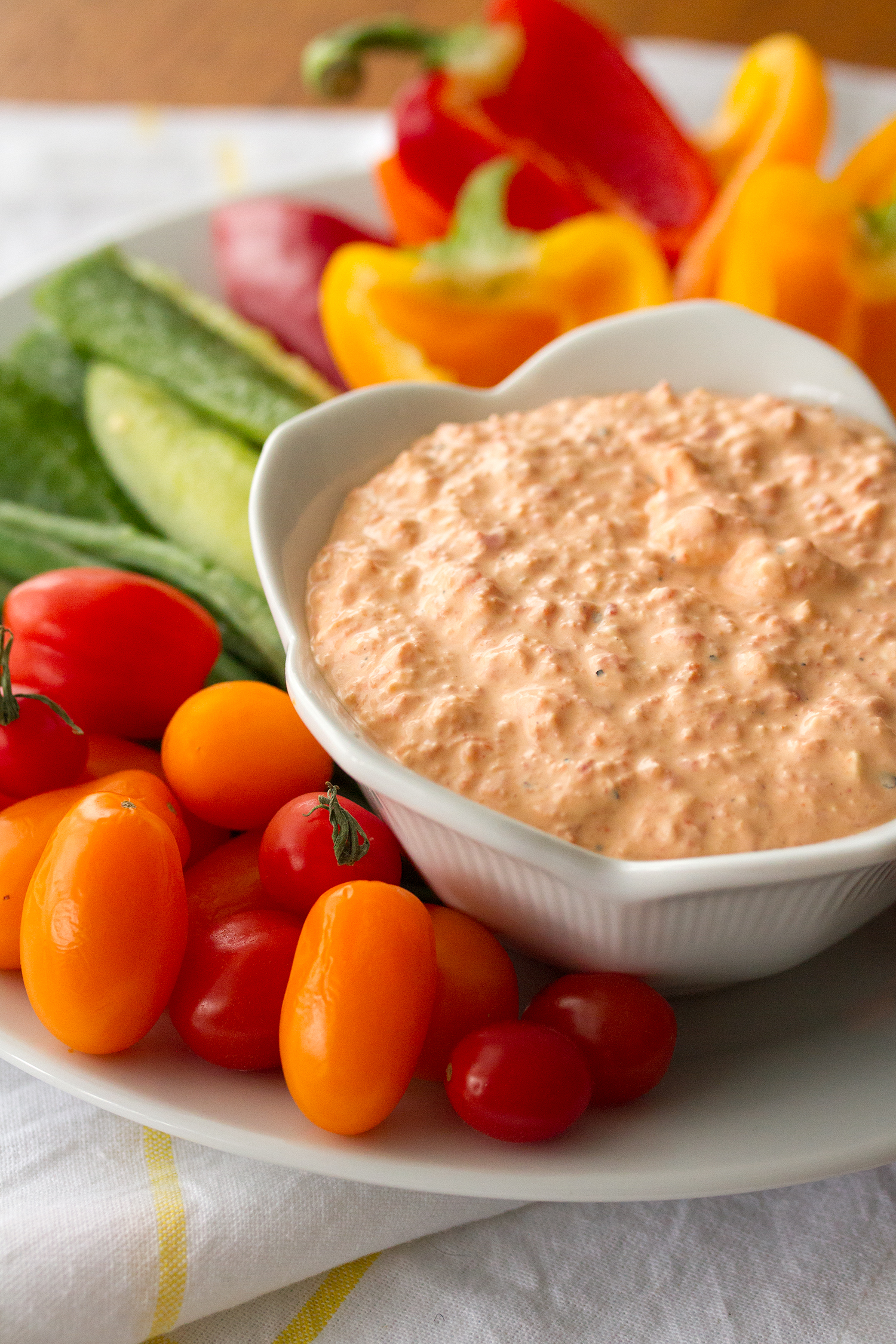 Ridiculously Easy Roasted Red Pepper Dip - Crumb: A Food Blog