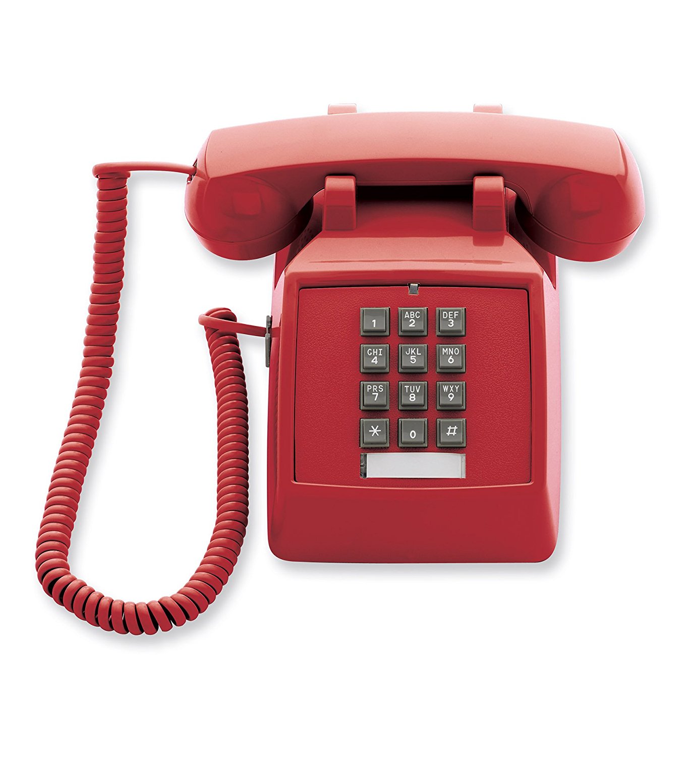 Amazon.com : Scitec 2510E Red Single Line Emergency Desk Phone ...