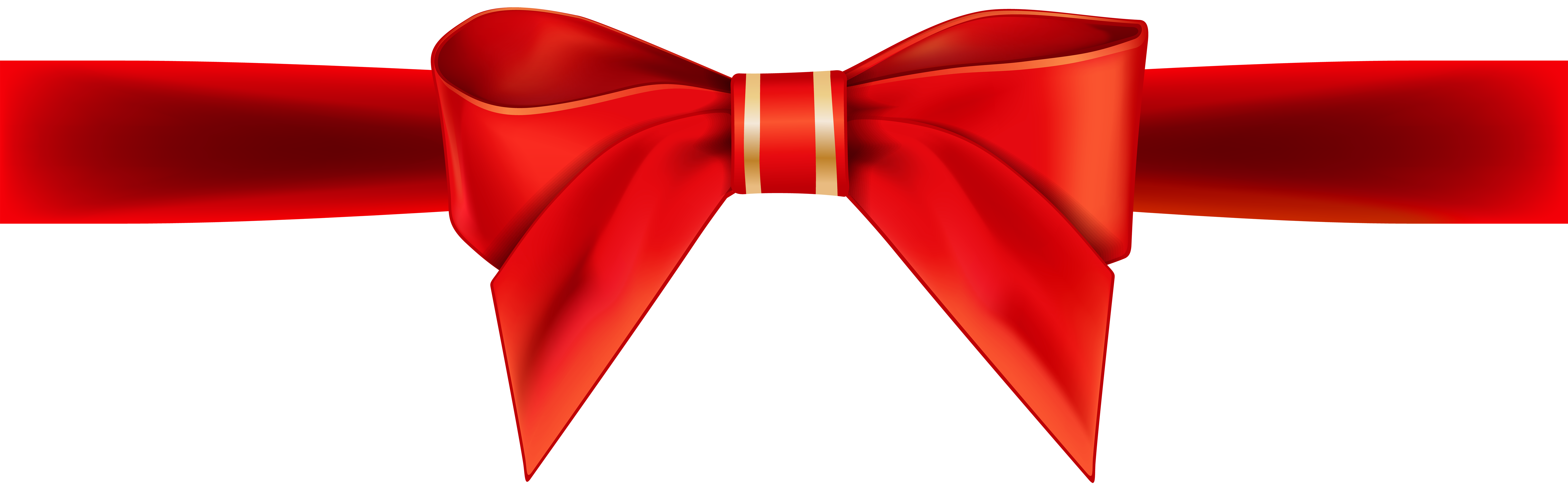 Red Ribbon Bow Transparent PNG Clip Art Image | Gallery ...