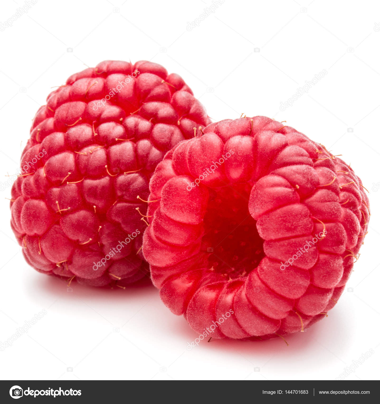 ripe red raspberries — Stock Photo © natika #144701683