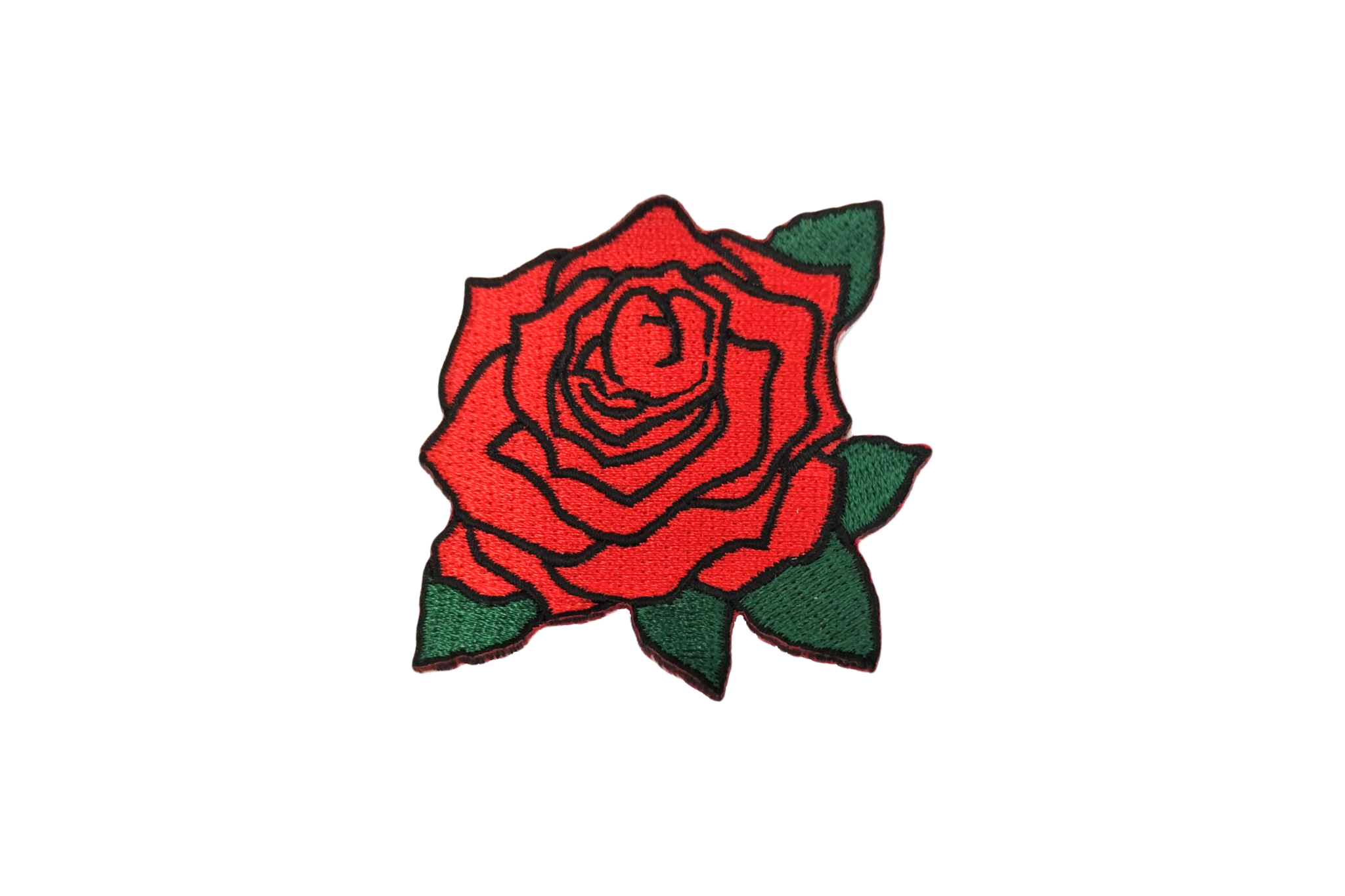 Red Rose Stick-on Embroidered Patch - Jazzelli
