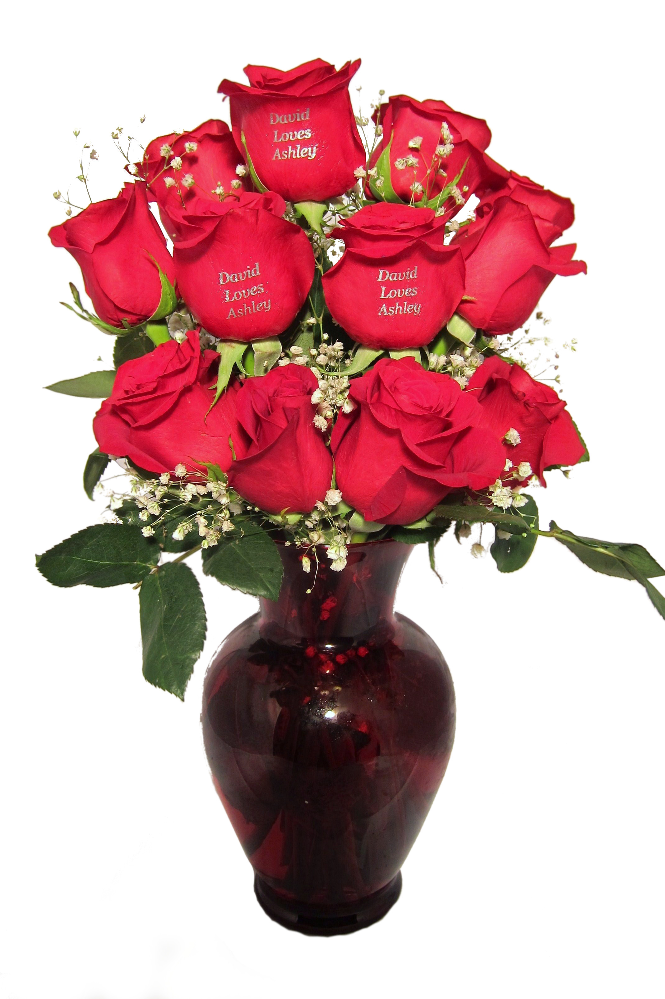 $29.99 Dozen Red Roses / With FREE Vase | Wholesale Carnations