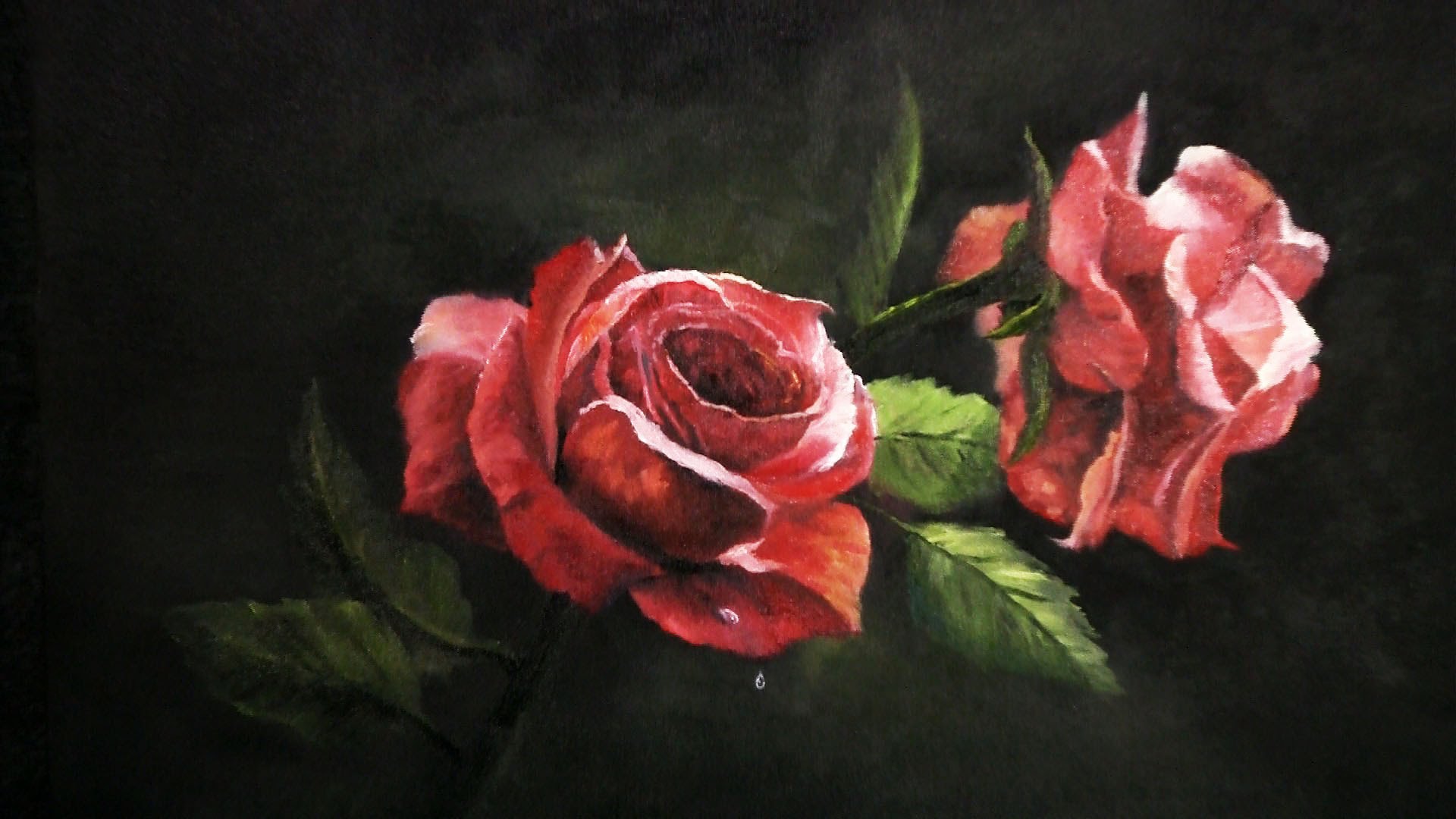 Paint with Kevin Hill - Red Roses - YouTube