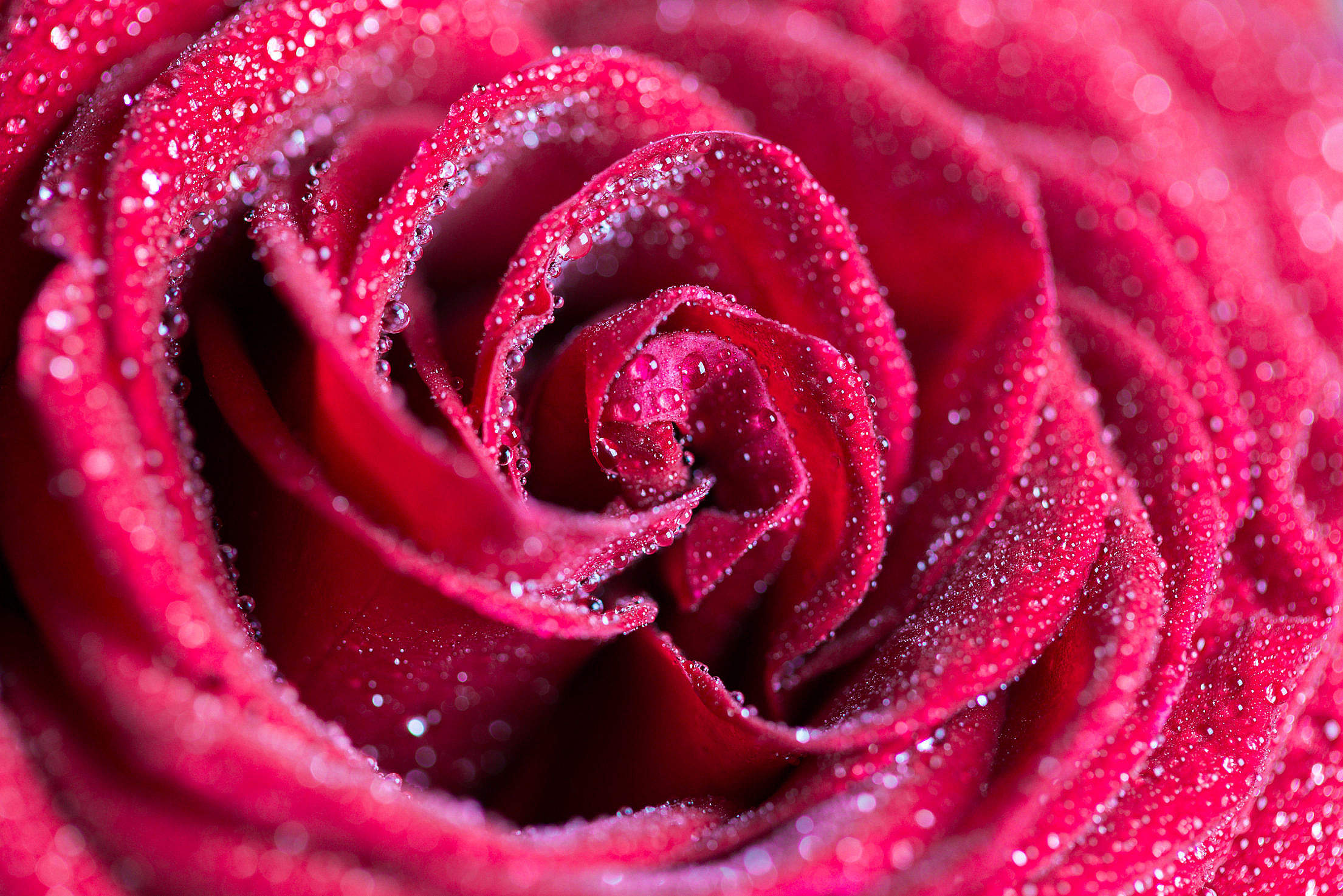 Red Rose with Drops Close Up Free Stock Photo Download | picjumbo