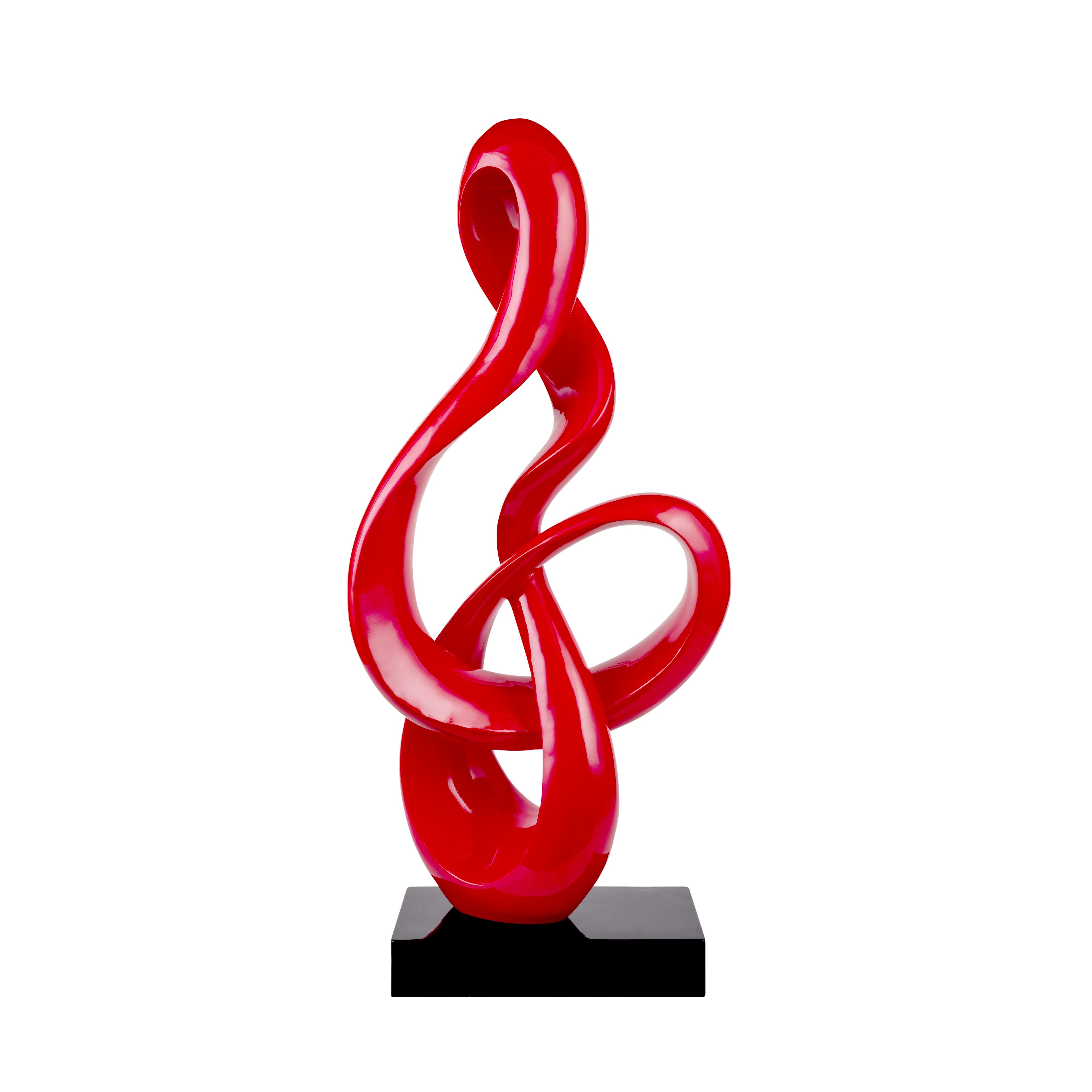 Abstract Fire- Red Resin Sculpture - Solid Colors - Sculptures ...