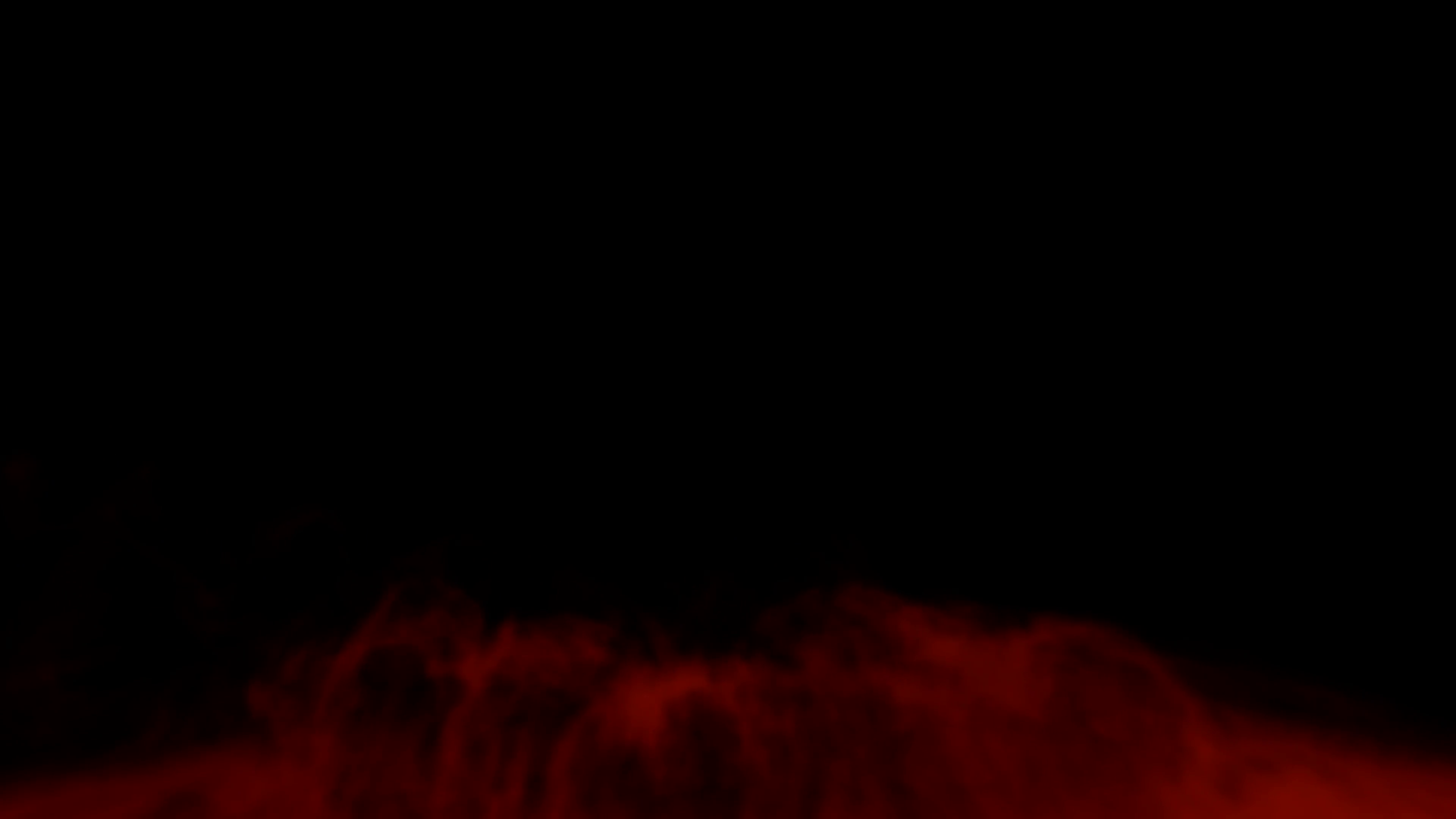 Animated red smoke or gas rising against transparent background in ...