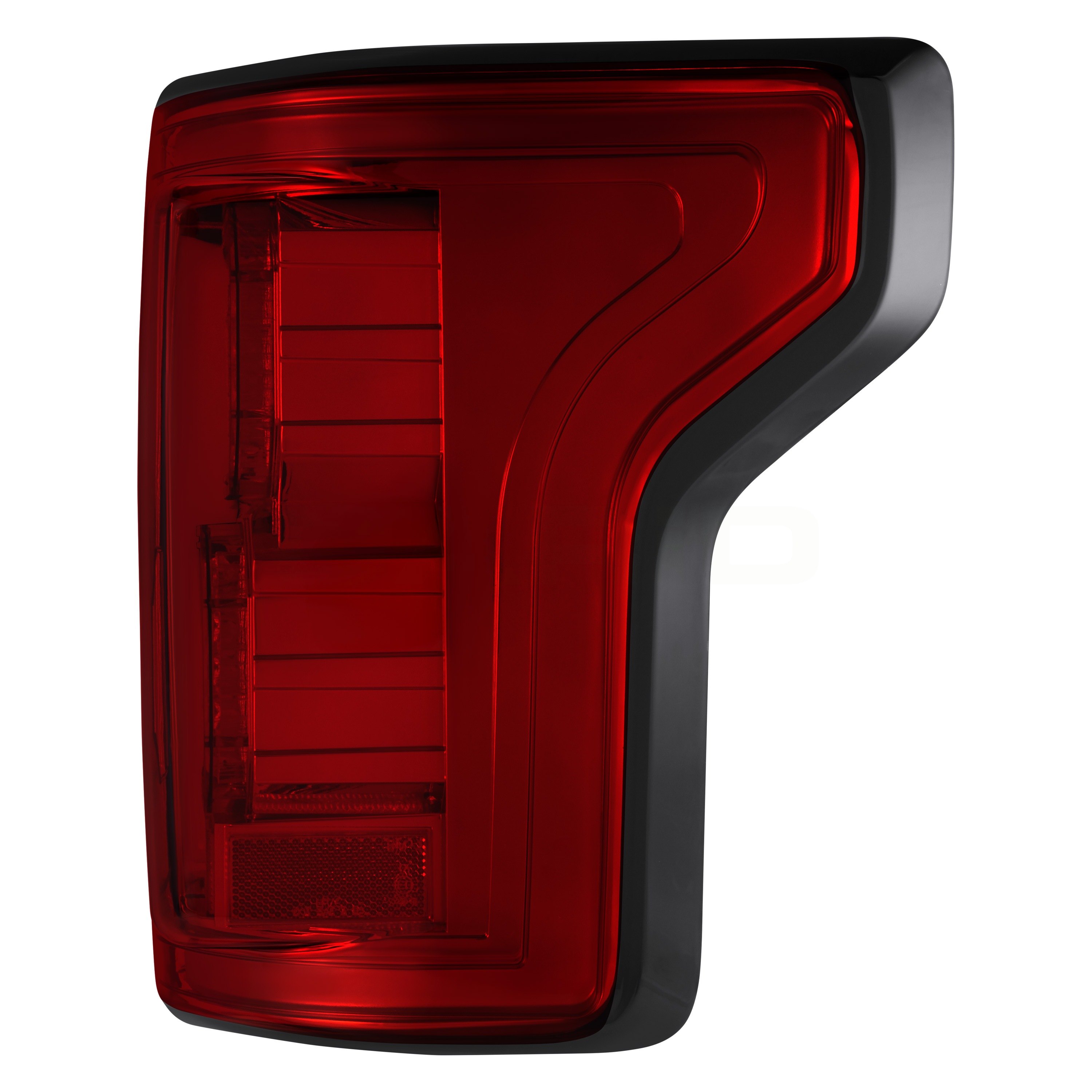 Lumen® - Ford F-150 2017 Chrome Red/Smoke Tron Style Fiber Optic LED ...