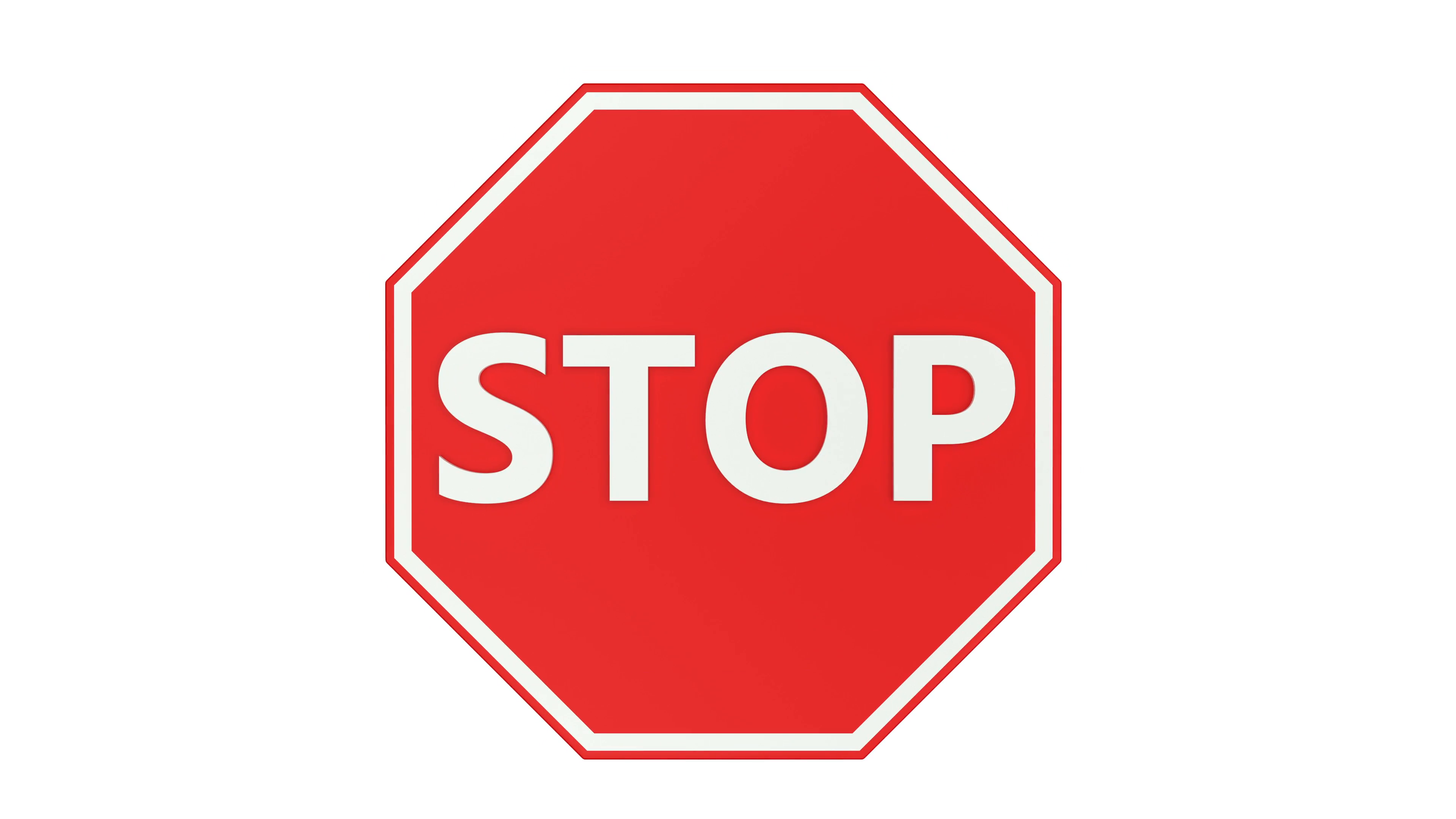 Red stop sign appears and zoom in. Motion Background - Videoblocks